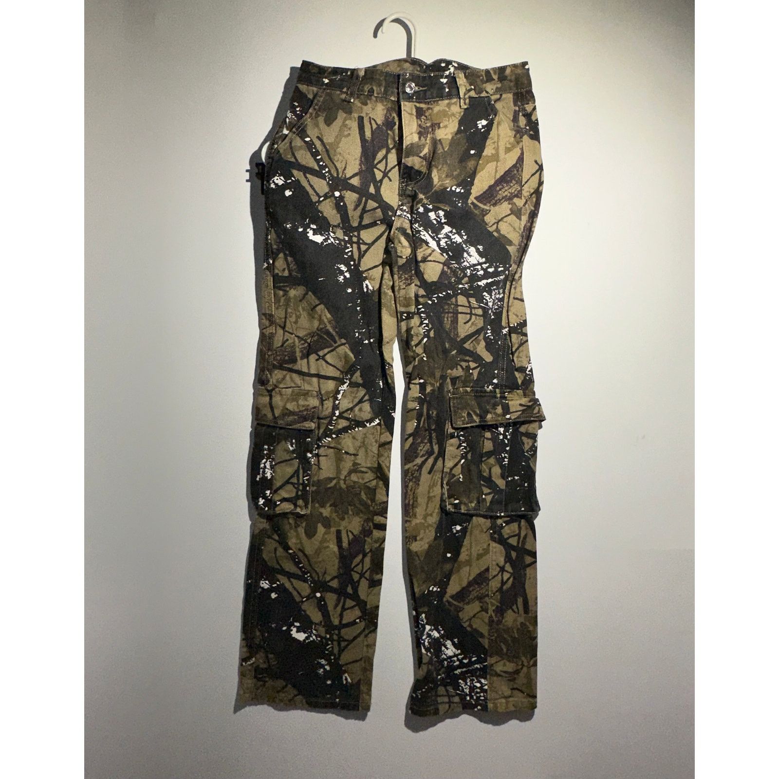 & Other Stories Camouflage Cargo Jeans No Size Tag 15” On The Waist Size US 28 / EU 44 - 1 Thumbnail