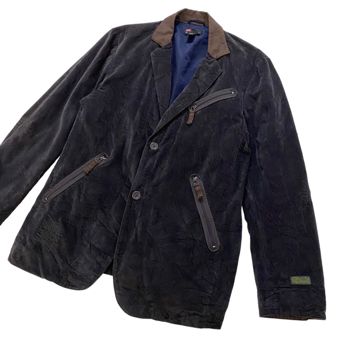 Diesel × Diesel Black Gold × Japanese Brand ✨Nice design Diesel velvet light jacket Size US M / EU 48-50 / 2 - 5 Thumbnail