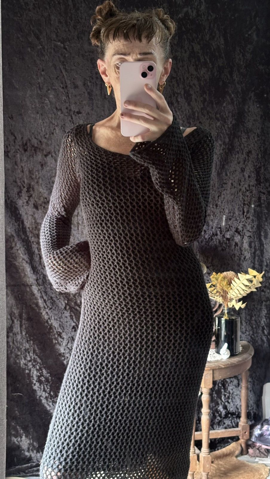 Molokai Surf Co. Black maxi crochet dress Size S / US 4 / IT 40 - 2 Thumbnail
