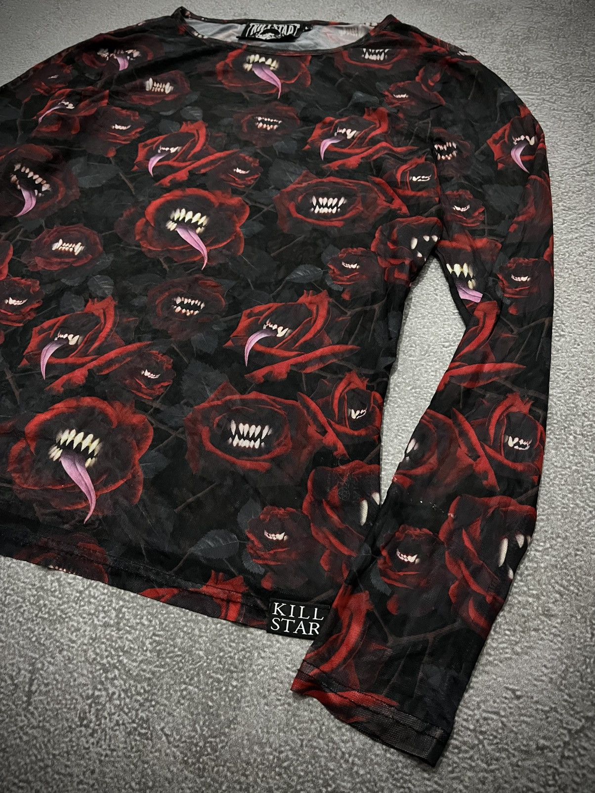 Killstar Rare Killstar Mesh Full Print Long Sleeve 3D Size US L / EU 52-54 / 3 - 5 Thumbnail