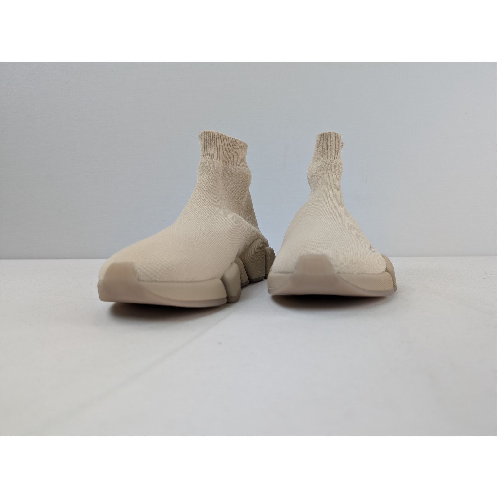 Balenciaga o1rshd1 Speed 2.0 Re Cycled Sneakers in Sand Beige Size US 7 / EU 40 - 7 Thumbnail