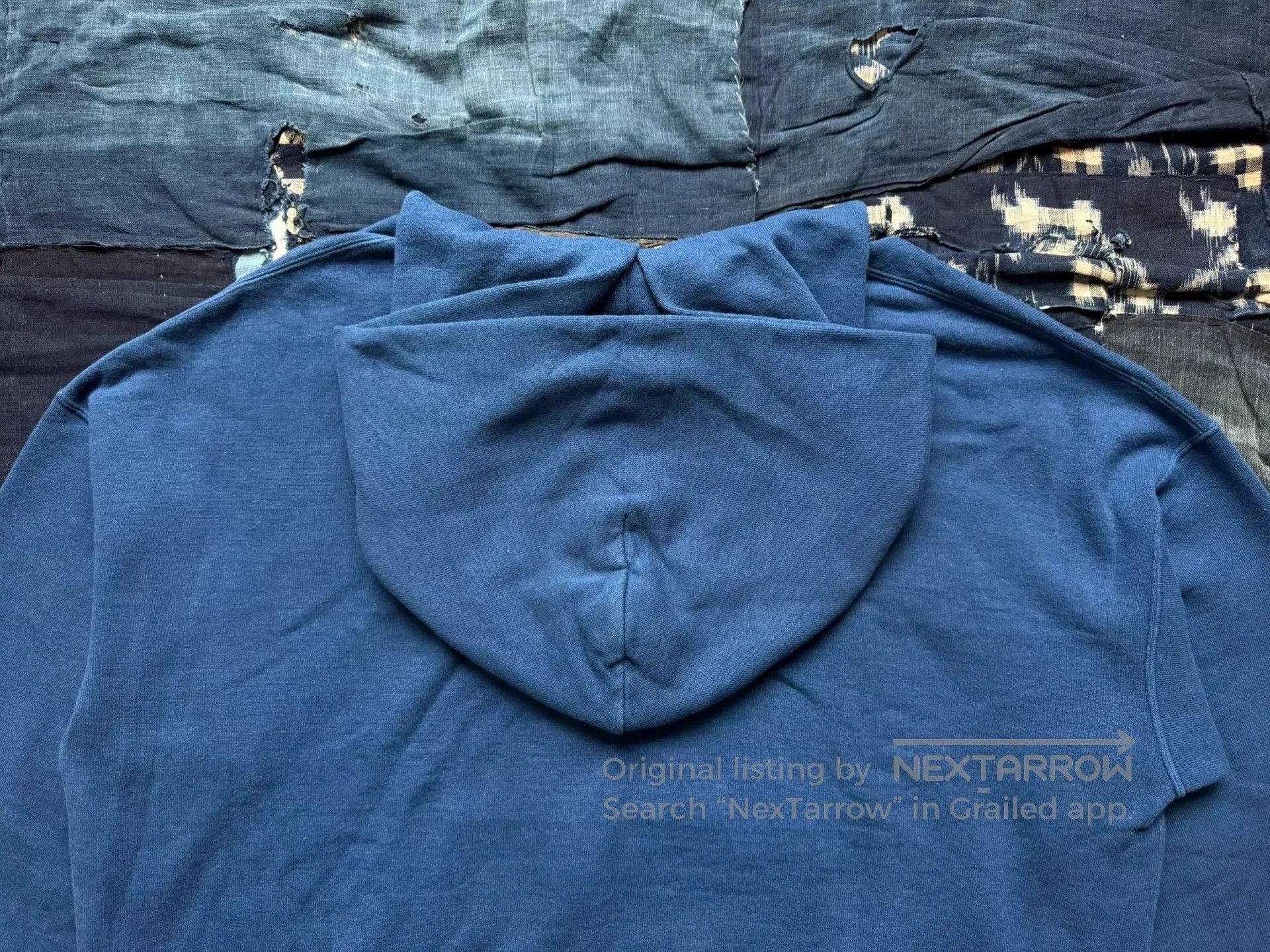 Visvim Blue Hoodie with Front Pocket . Size US M / EU 48-50 / 2 - 4 Thumbnail