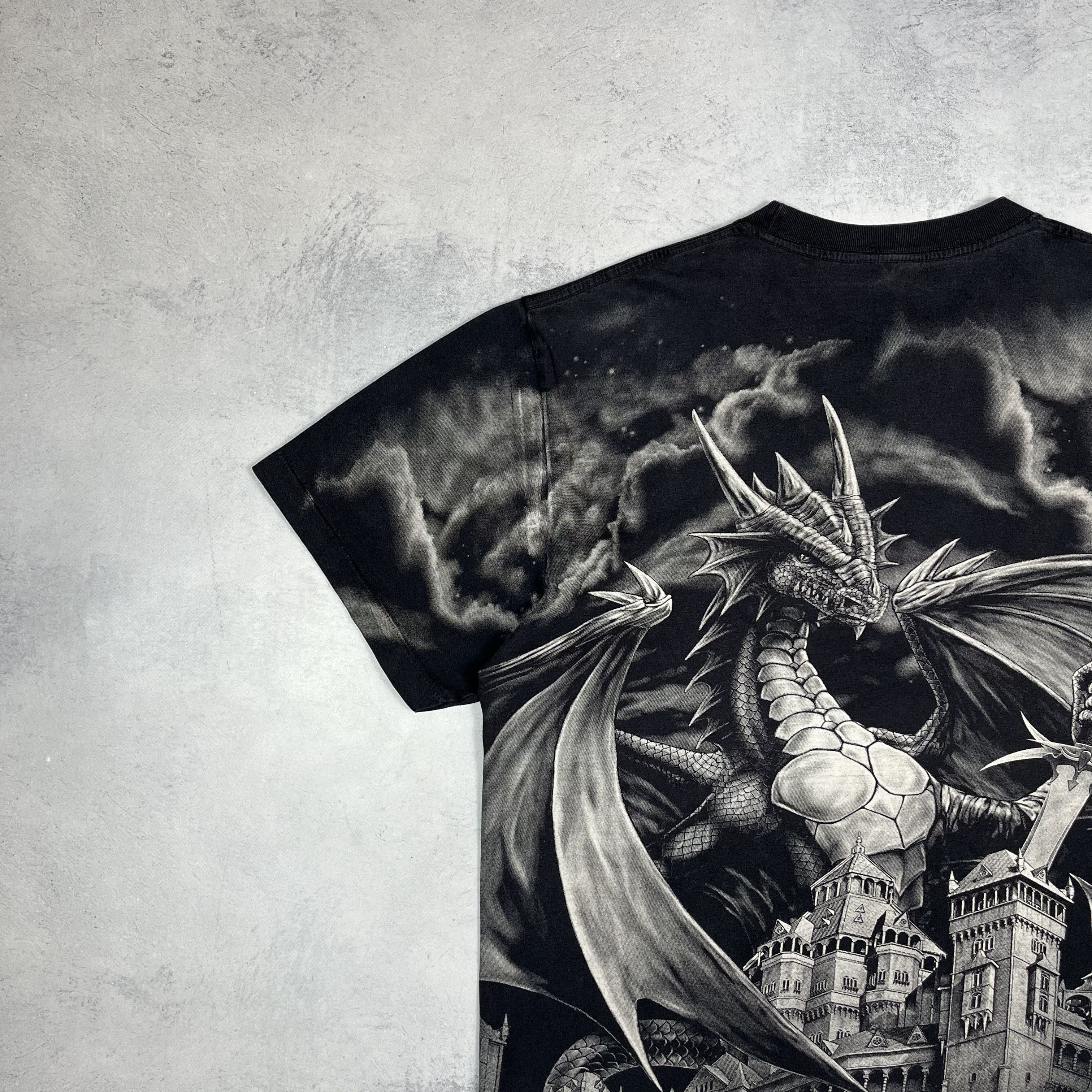Vintage Vintage Dragon All Over Print T Shirt 1990’s Size US XL / EU 56 / 4 - 14 Thumbnail
