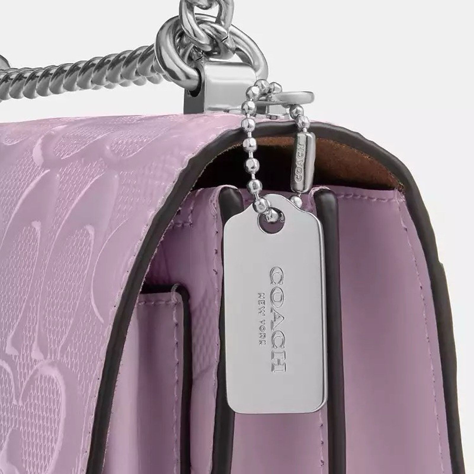 Coach NWT Coach Mini Klare Crossbody Bag Leather Violet CDB11 Size ONE SIZE - 13 Thumbnail