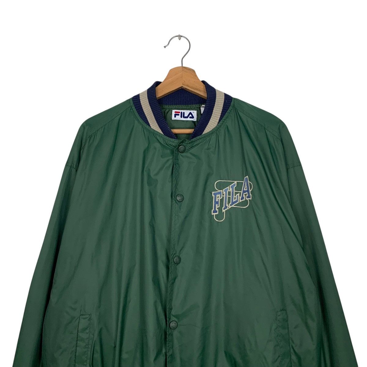 Fila Vintage 90’s FILA Big Logo Coach Jacket Varsity #2595-C117 Size US M / EU 48-50 / 2 - 2 Thumbnail