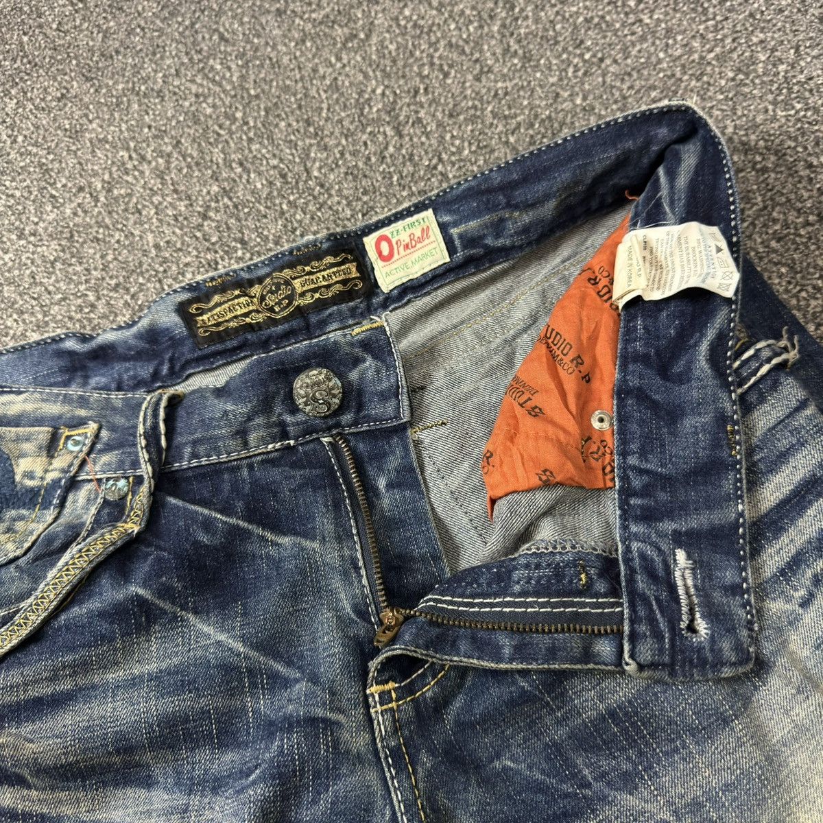 Hysteric Glamour Flared Opium Studio PR Distressed Denim Archive y2k Style Size US 34 / EU 50 - 14 Thumbnail
