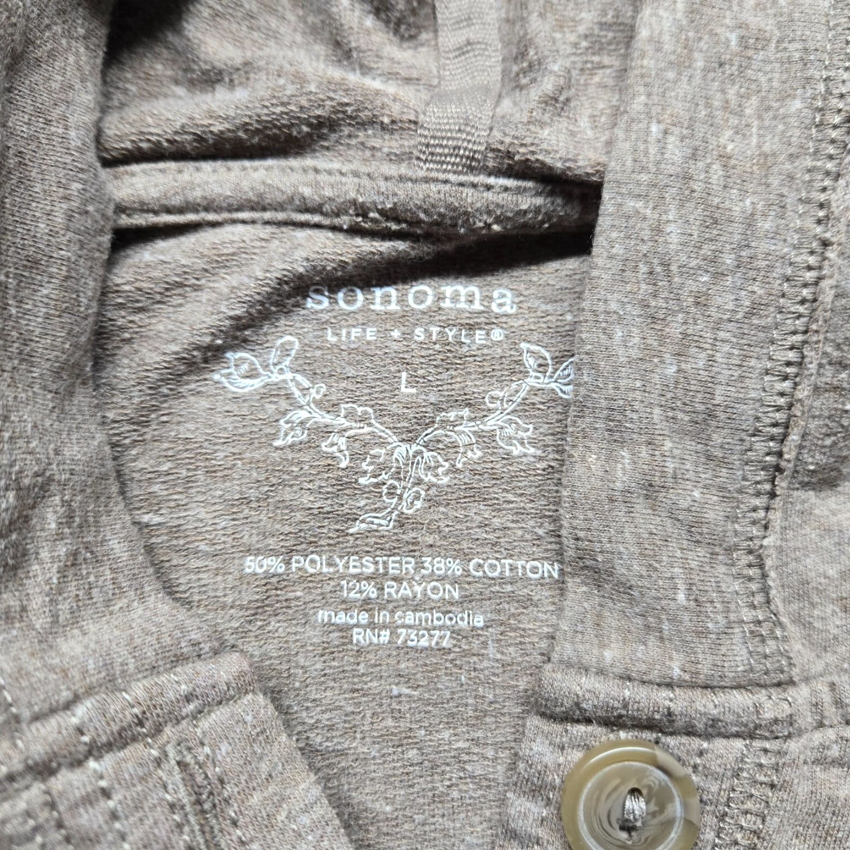Vintage Sonoma Brown Button-Up Jacket Sweater Women's Size L Large Casual Size L / US 10 / IT 46 - 3 Thumbnail