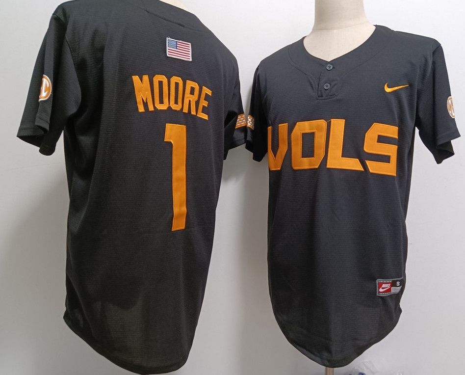 Other Men's Tennessee Volunteers 1 Christian Moore Black Jerseys Size US S / EU 44-46 / 1 - 3 Thumbnail