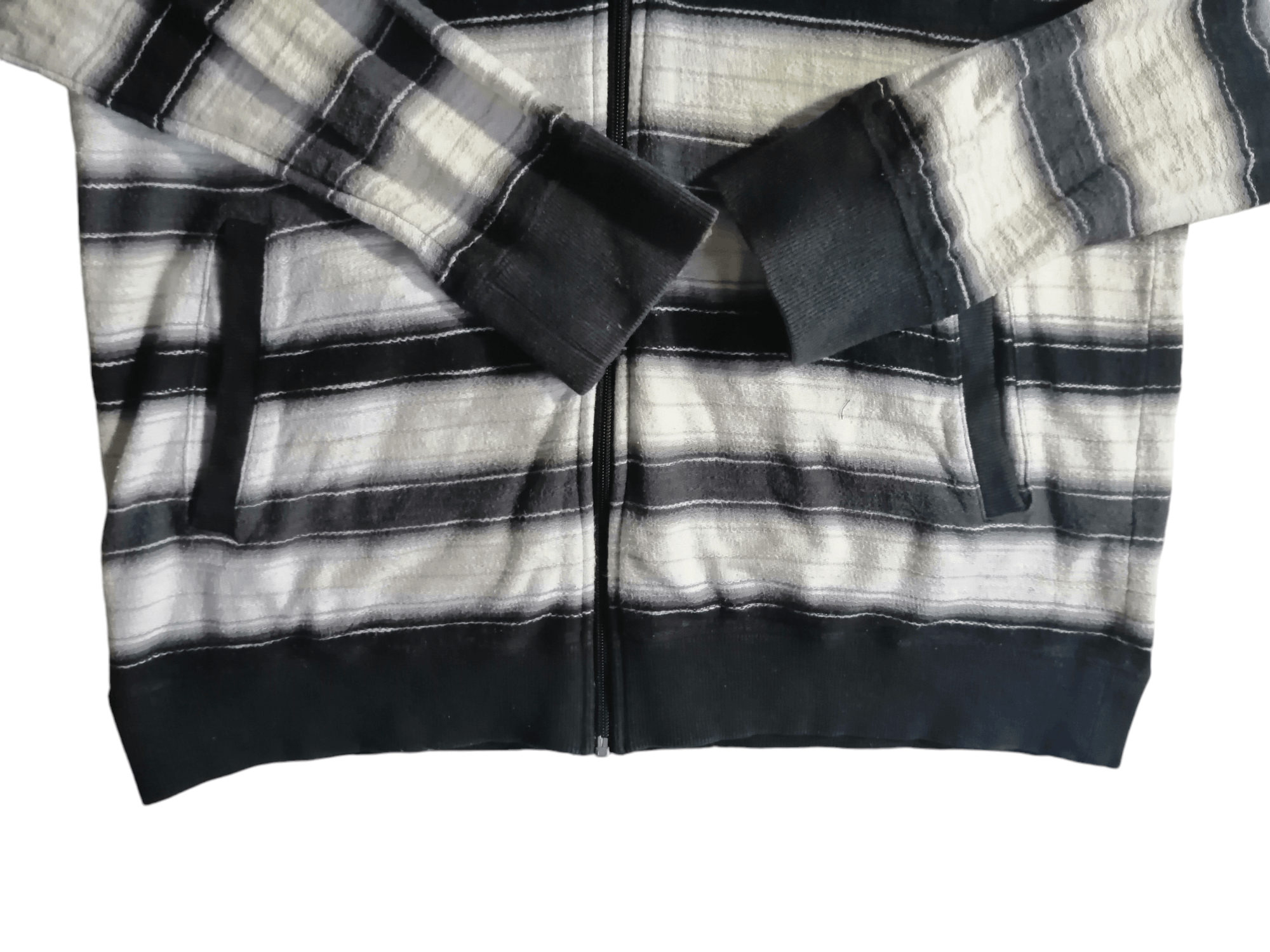 Designer × Vintage Vintage Culture Mix Zipper Hoodie Sweater Size US L / EU 52-54 / 3 - 3 Thumbnail