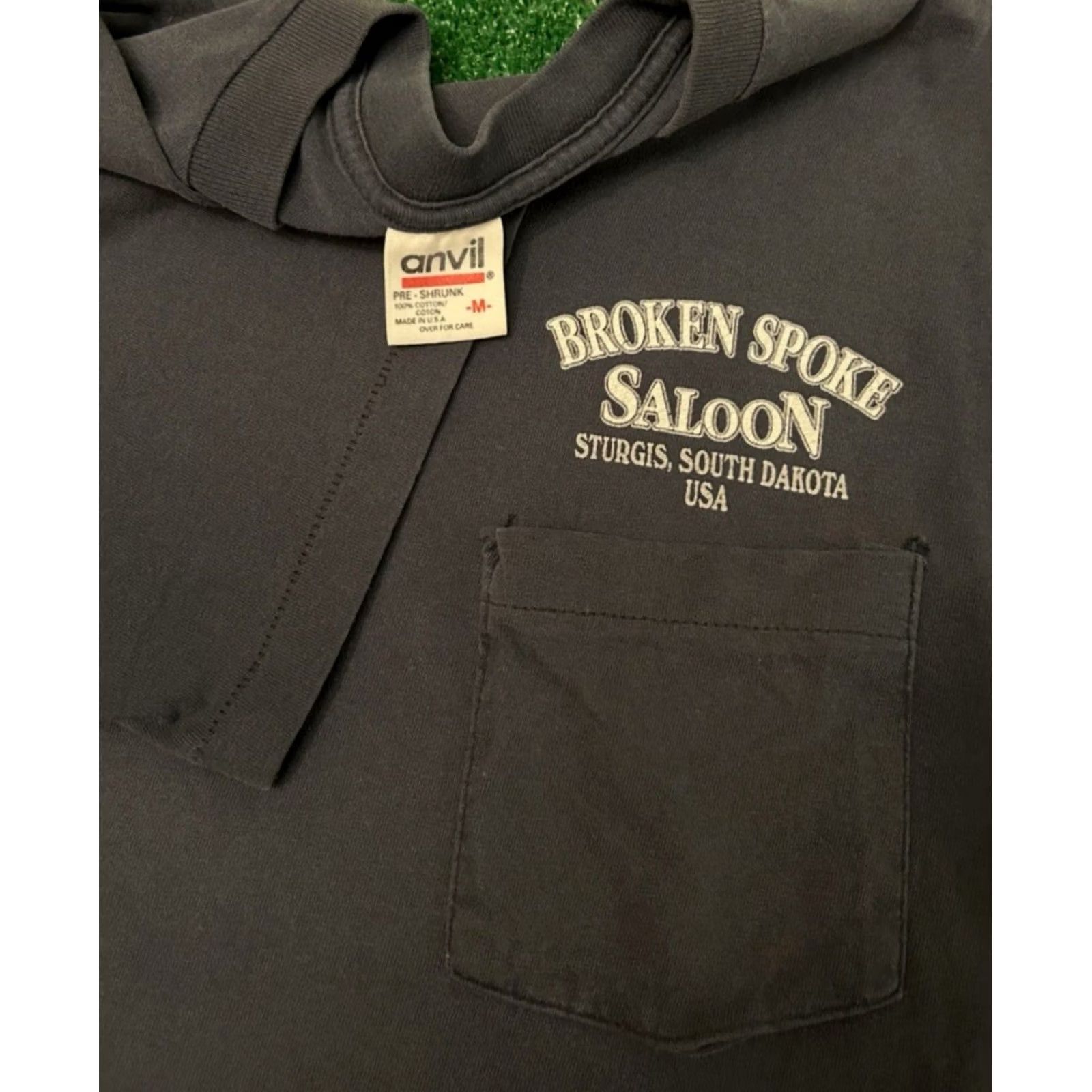 Vintage VINTAGE Sturgis Motorcycle Biker Broken Spoke Saloon 1992 VTG 90s Shirt Mens M Size US M / EU 48-50 / 2 - 3 Thumbnail