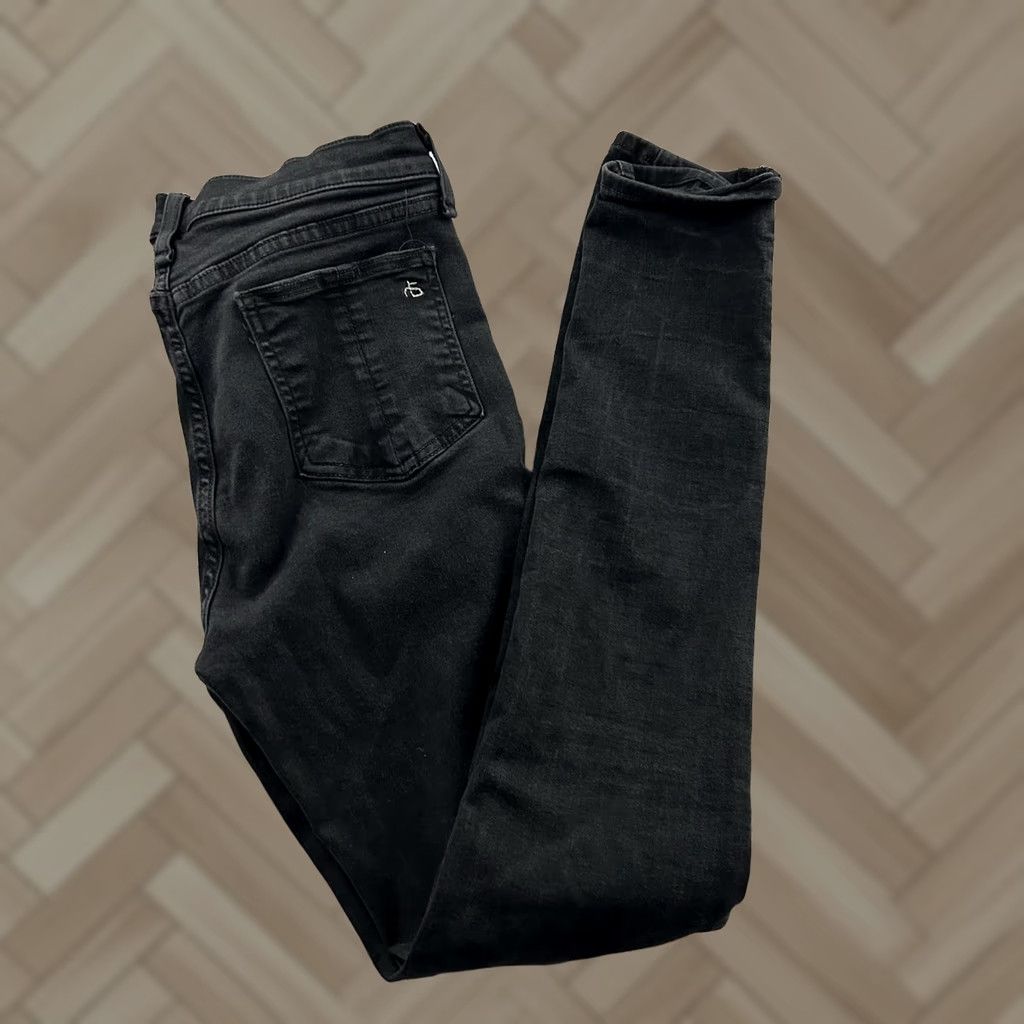 Rag & Bone rag & bone High Rise Skinny Black Wash Denim Jeans Women's 30 Jeans Clothing Women Black 30 Skinny Rag & Bone Size 30" / US 8 / IT 44 - 1 Thumbnail