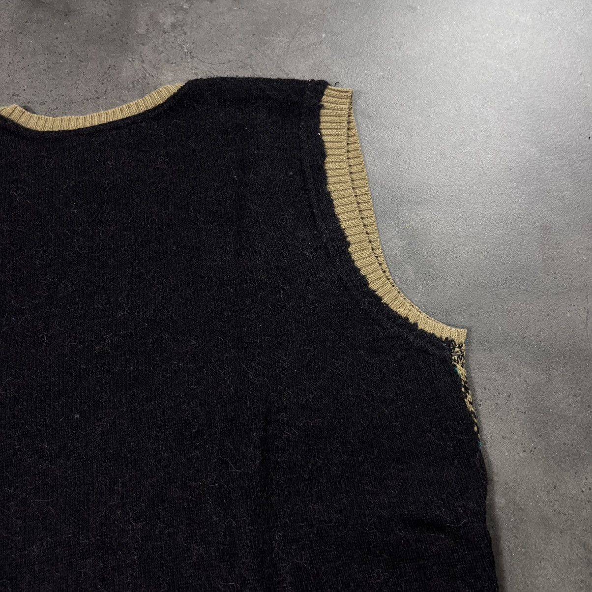 Diesel Vintage 00s Diesel Alpaca Wool Vest Knit Sweater Old Money Size US M / EU 48-50 / 2 - 13 Thumbnail