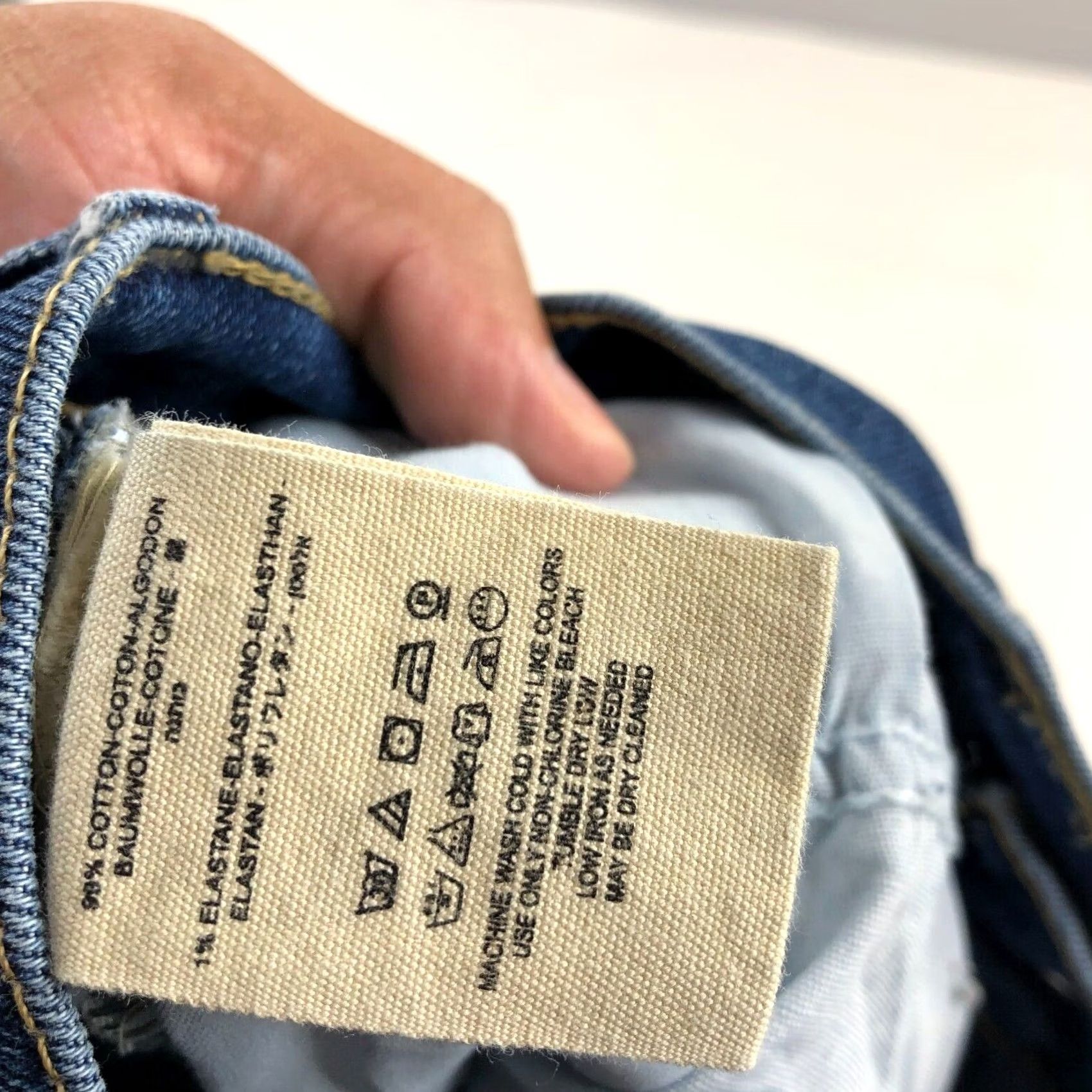 Free People Free People Jeans Skinny Mid Rise 28 (Actual 30W 27L) Distressed Denim Blue 5-Pocket Button Zip Womens Girls Size 28" / US 6 / IT 42 - 8 Thumbnail