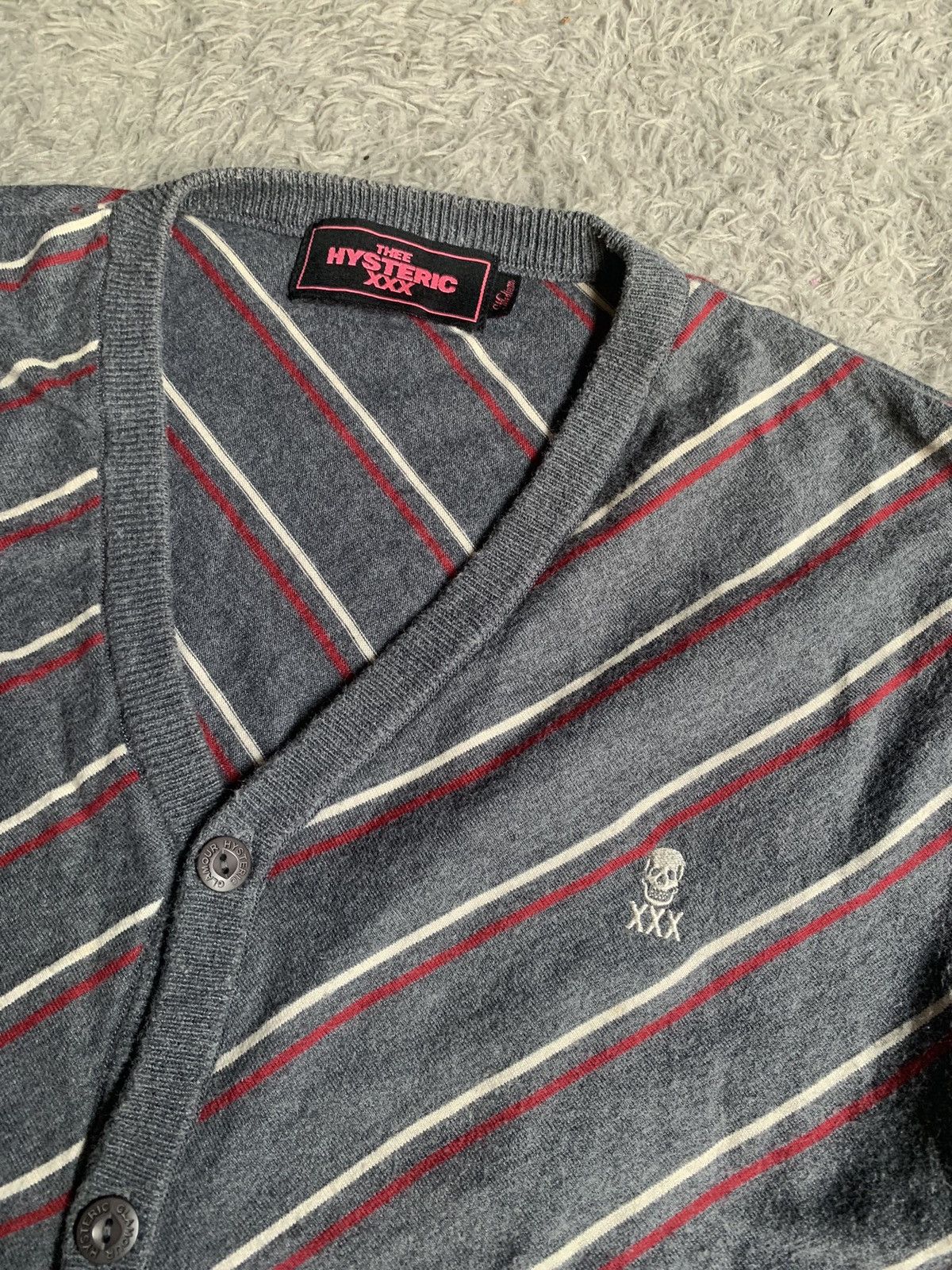 Hysteric Glamour Hysteric Glamour The Hysteric XXX Stripe Knit Cardigan Size US M / EU 48-50 / 2 - 2 Thumbnail