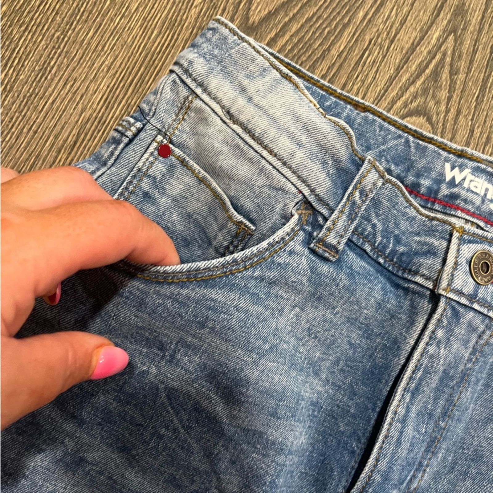 Wrangler Wrangler Tapered Jeans Slim Fit Stretch Pockets Denim 14R Size 36" / US 14 / IT 50 - 3 Thumbnail