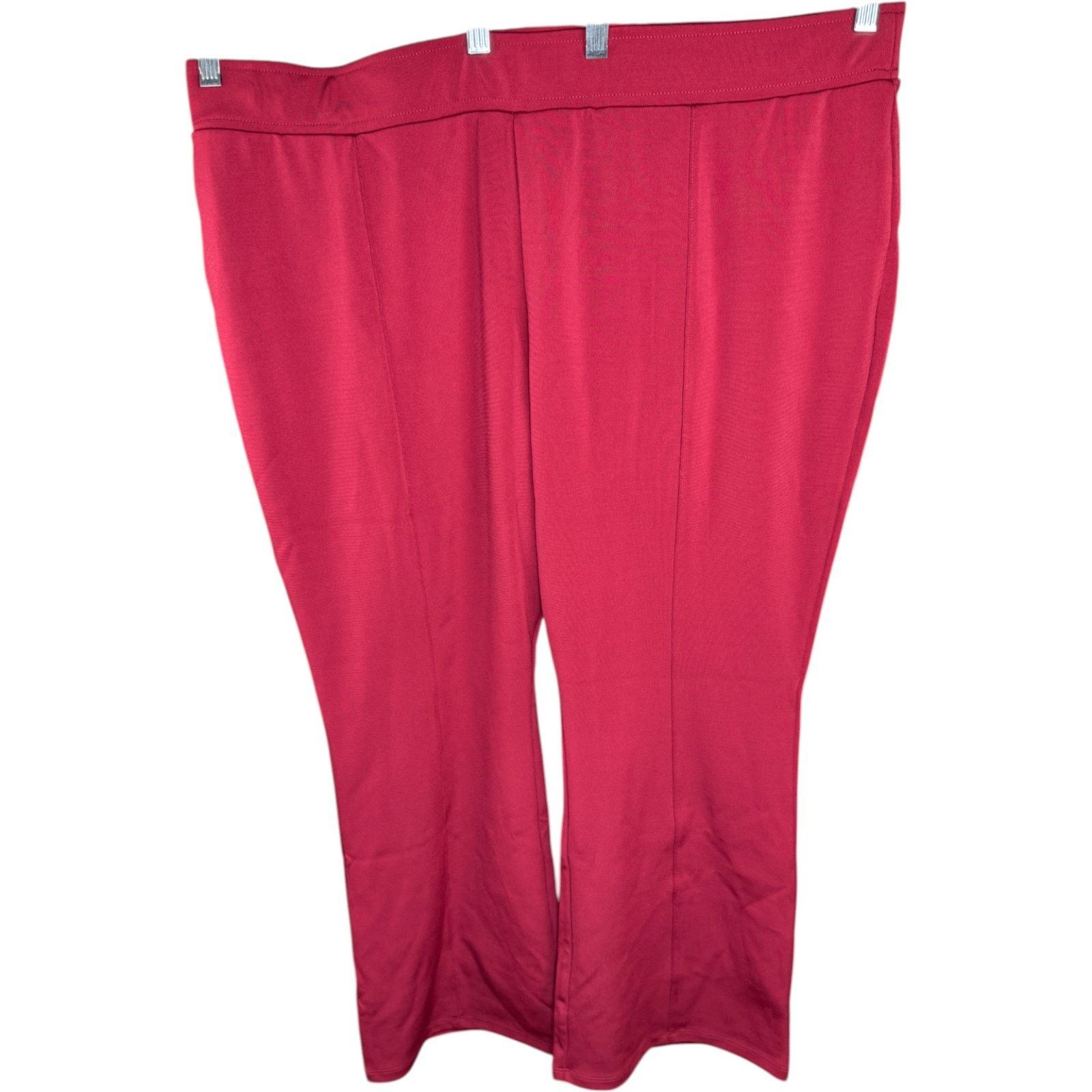 Other IMAN Global Chic 2XP Wine Red Pull-On Stretch Pants \ Size 36" / US 14 / IT 50 - 1 Thumbnail