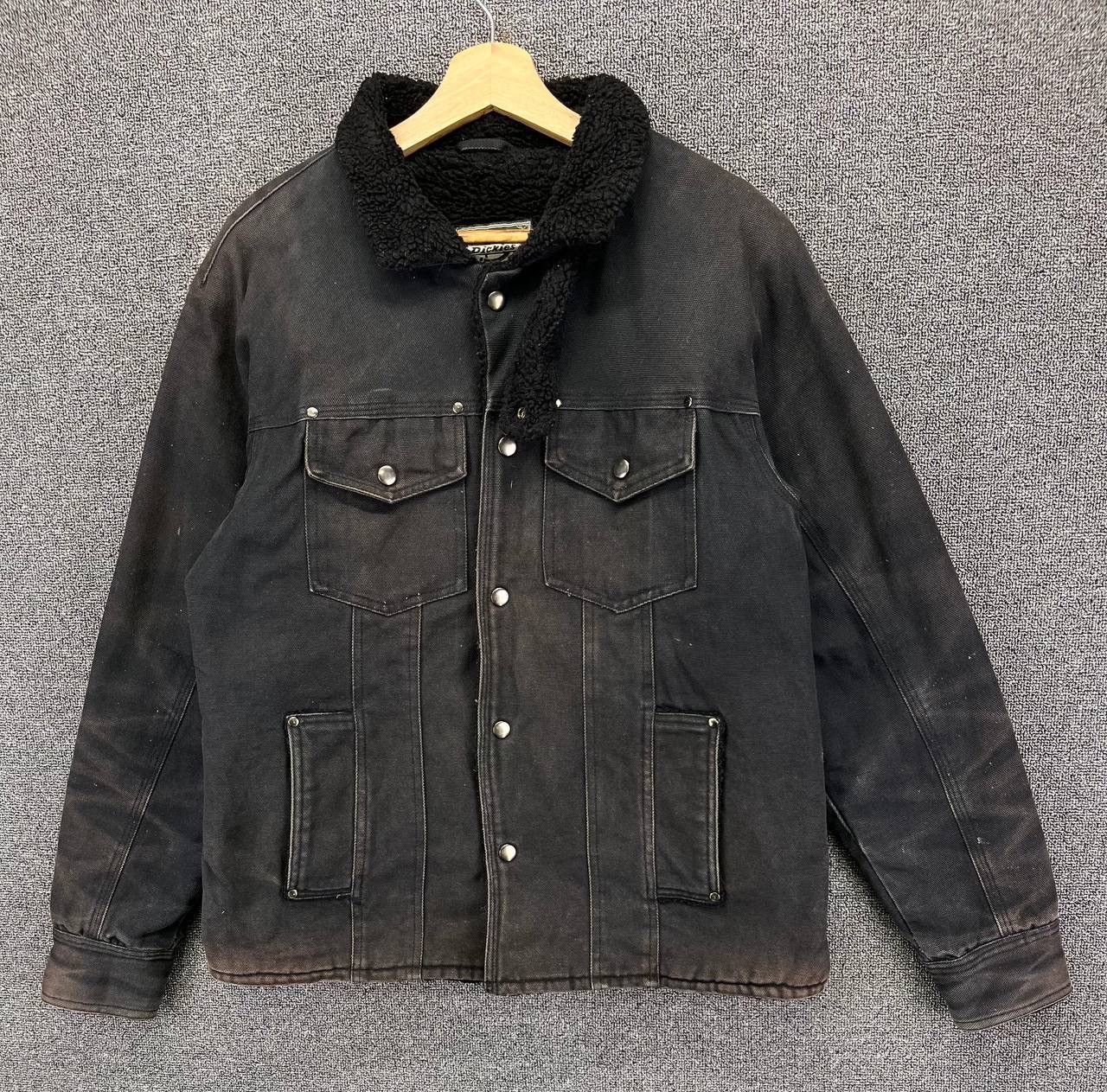Dickies Vintage Dickies Rare Trucker Denim Jacket Size XL / US 12-14 / IT 48-50 - 1 Thumbnail
