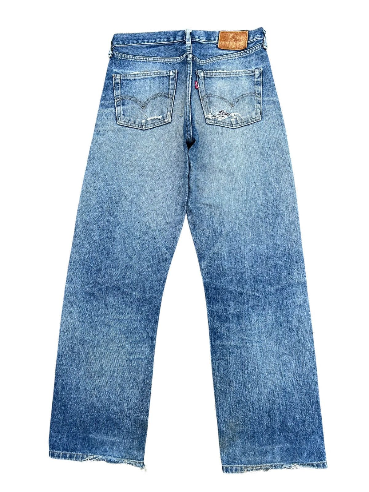 Kapital Thrashed Vintage Levis Big E Selvedge Denim Jeans Size US 31 - 4 Thumbnail