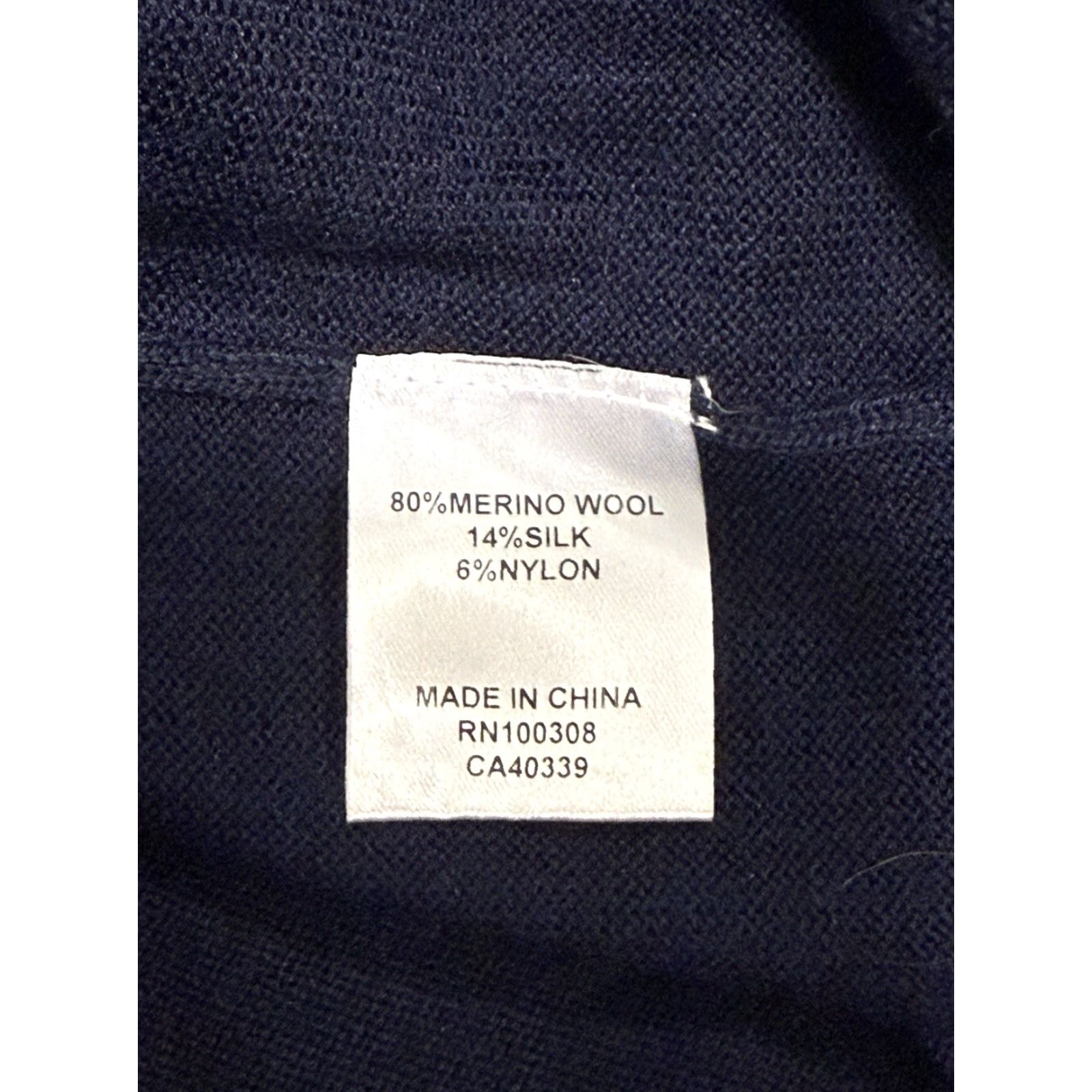 Peter Millar Peter Millar Sweater Mens Large V-Neck Merino Wool Silk Nylon Blend Blue Pullover Preppy Size US L / EU 52-54 / 3 - 5 Thumbnail