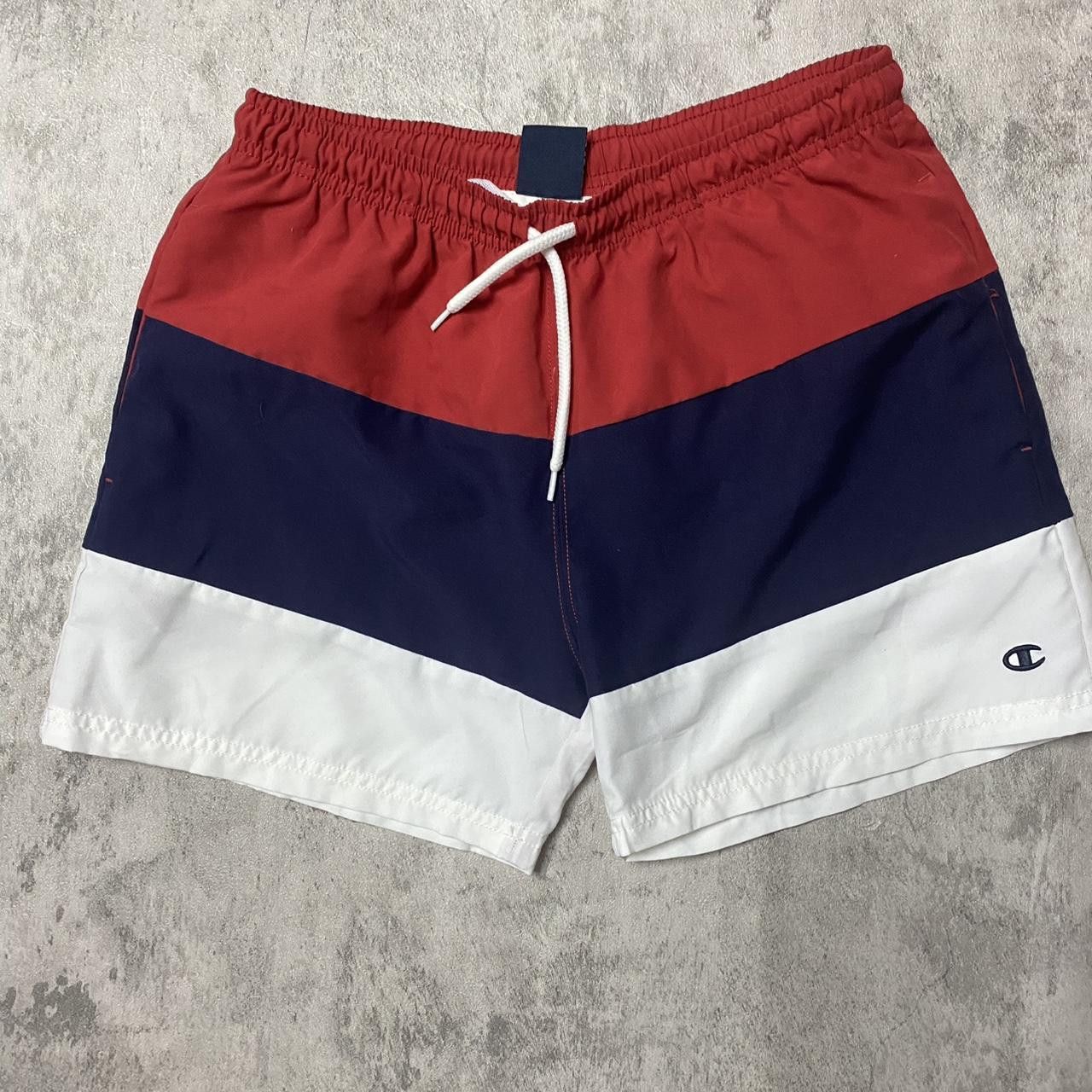 Champion Champion red and white swim trunks #swimwear Size 38" / US 16 / IT 52 - 1 Thumbnail
