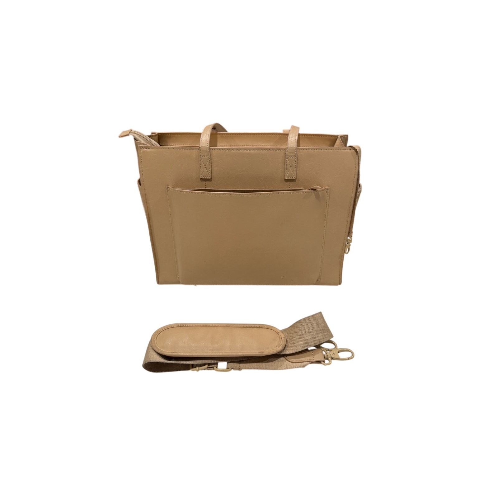 Other BEIS Beige Work Vegan Leather Tote Bag Size ONE SIZE - 3 Thumbnail