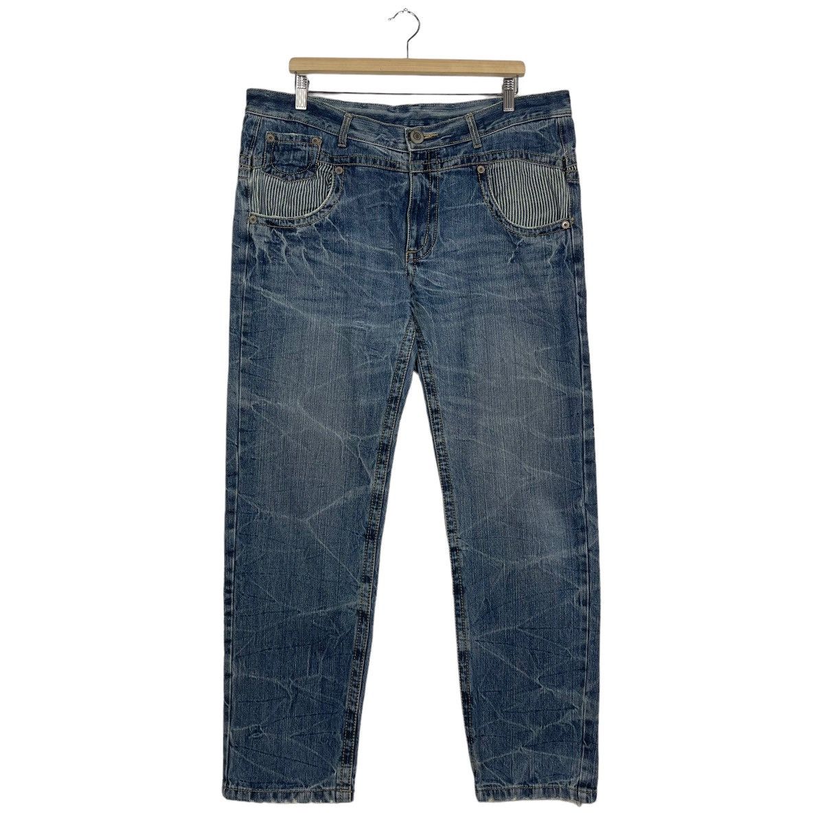 Hysteric Glamour JAPANASE BRAND FLARE DENIM INSPIRED TORNADO MART Size US 40 / EU 56 - 2 Thumbnail