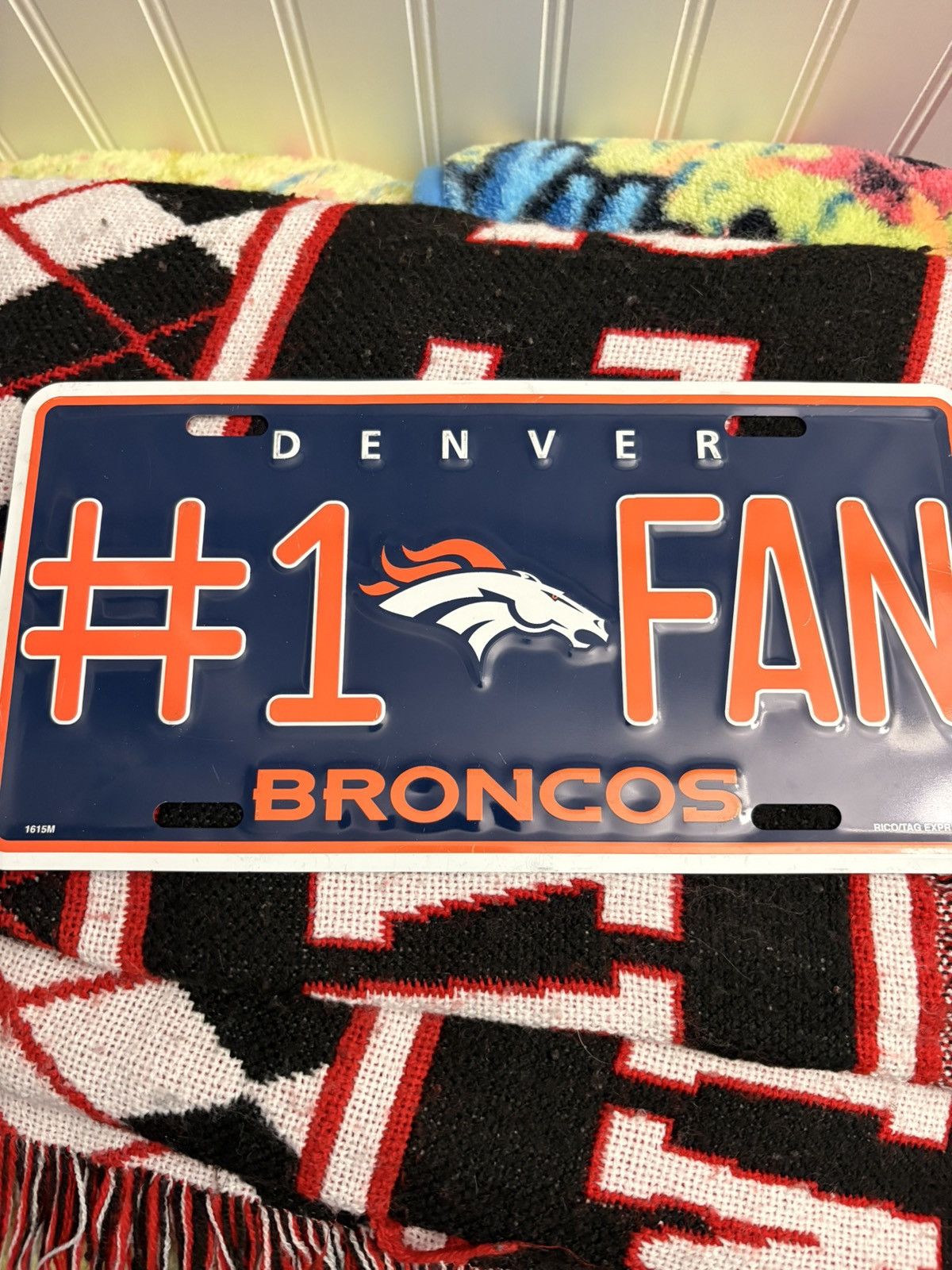 NFL NFL Denver Broncos 1# Fan license Plate Size ONE SIZE - 1 Thumbnail