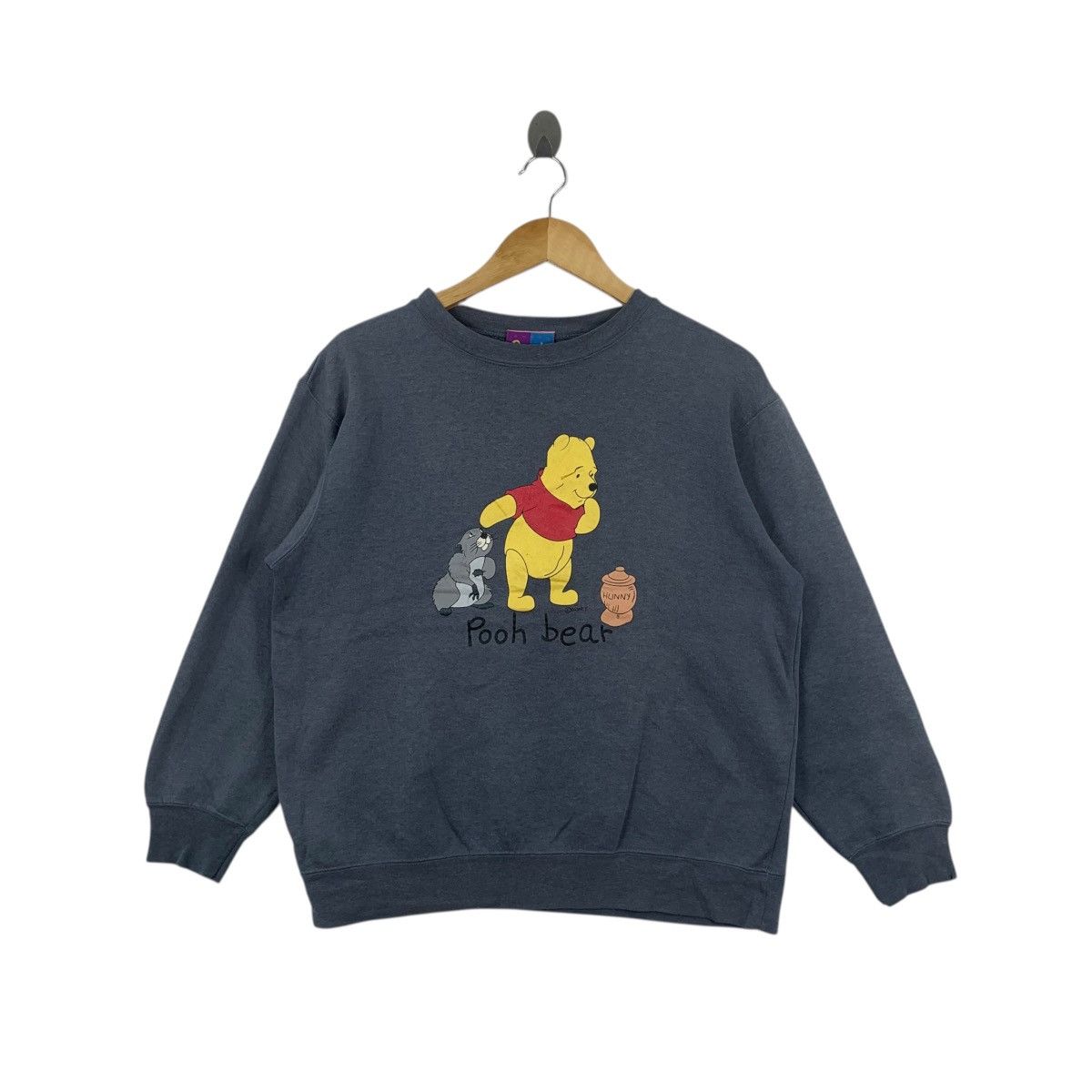 Disney Vintage DISNEY POOH BEAR Hunny Cartoon Movie Sweatshirt Size L / US 10 / IT 46 - 1 Thumbnail