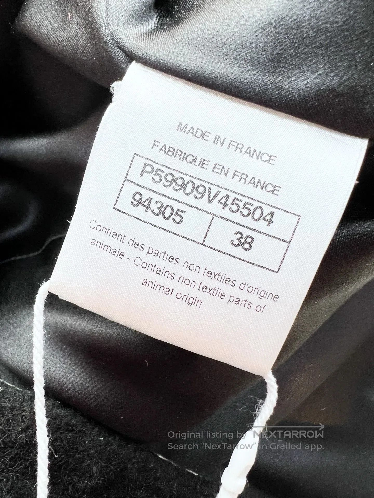 Chanel Chanel 18B Black Mohair Lapel Coat. Size S / US 4 / IT 40 - 6 Thumbnail