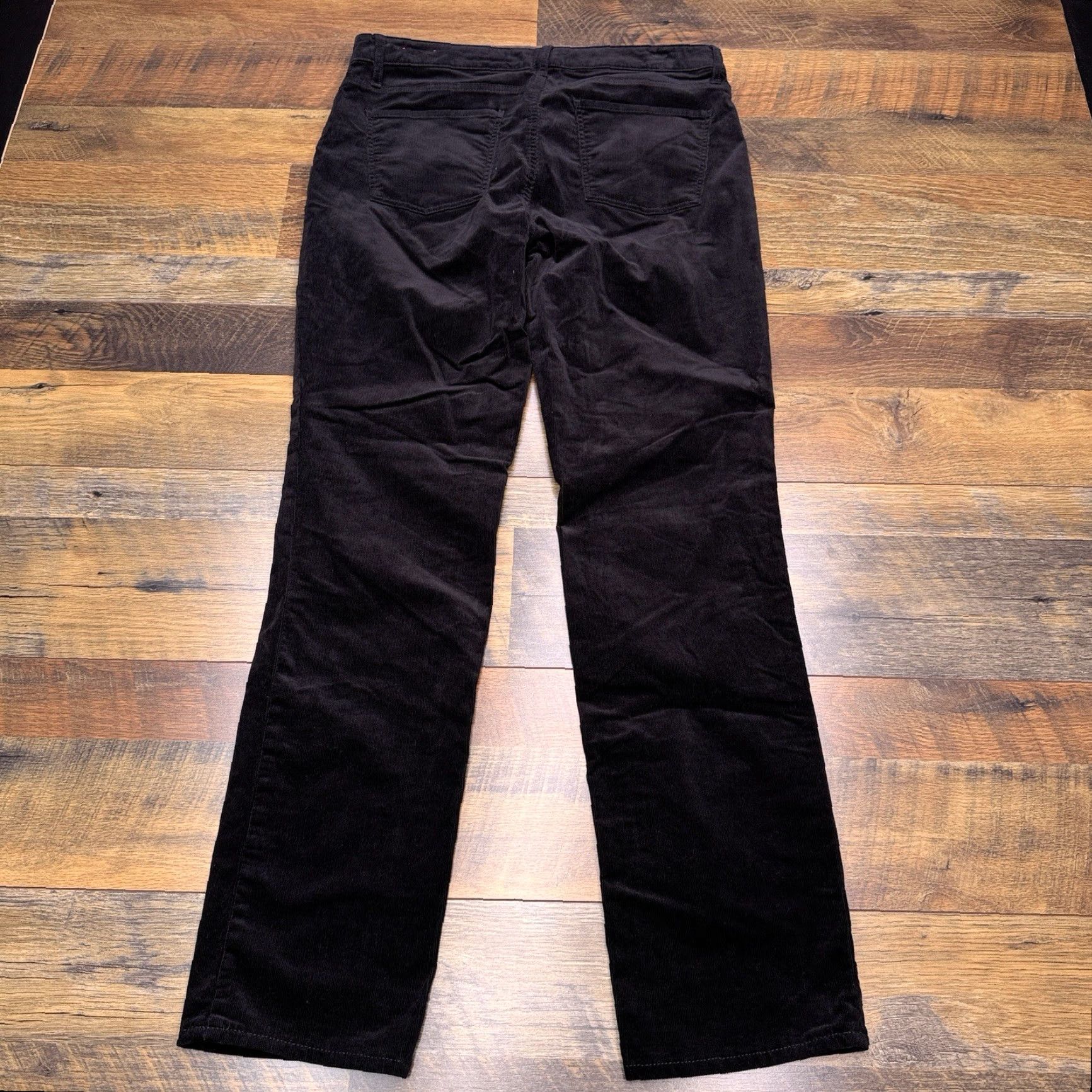Talbots Talbots Jeans Straight Womens 8 Black Corduroy 5-Pocket Stretch Flawless Modern, Regular, Dark Wash Size 30" / US 8 / IT 44 - 3 Thumbnail