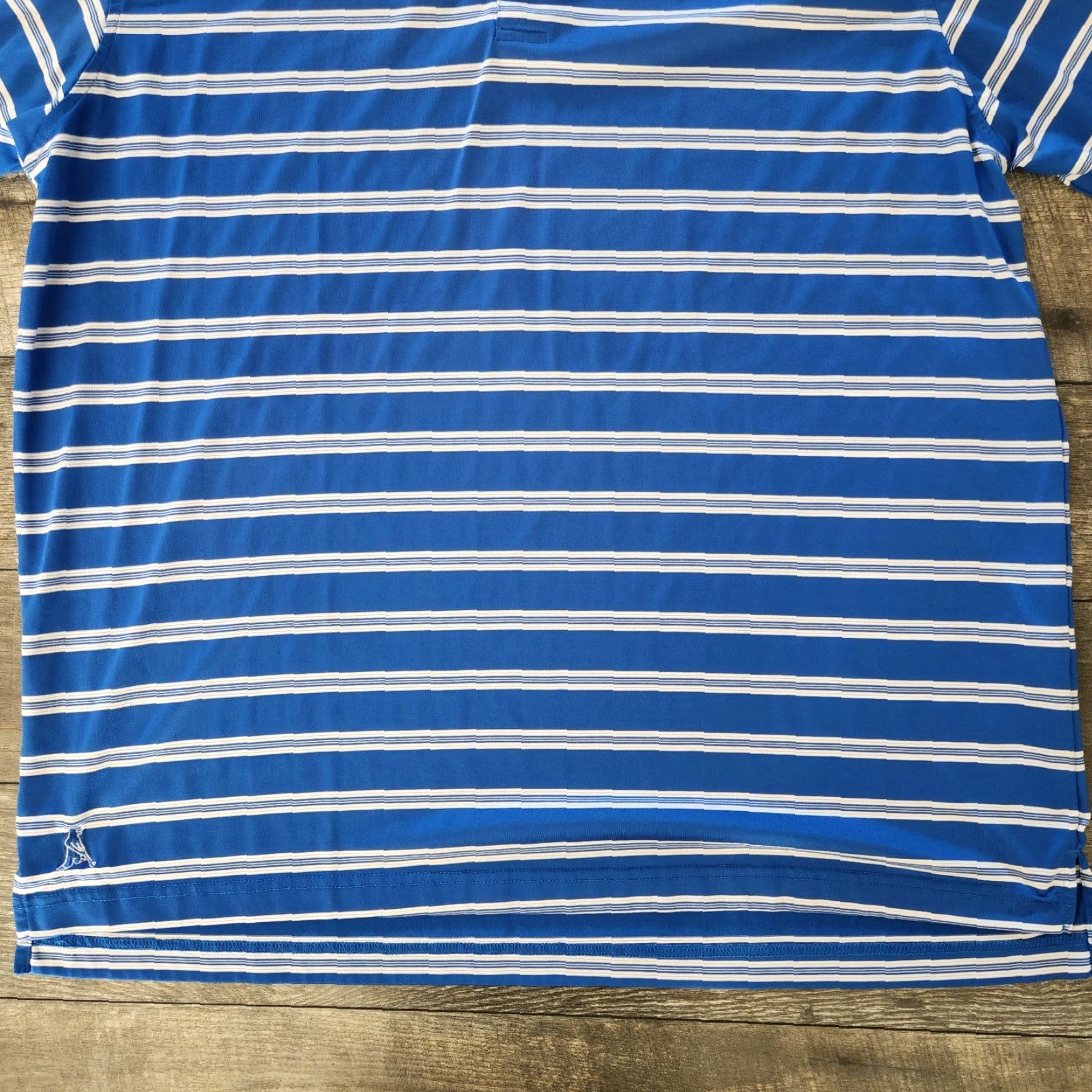 Vintage Ping Polo Shirt Mens XL Blue White Striped Performance Stretch Embroidered Golf Polo Shirt Mens XL Blue White Striped Embroidered Size US XL / EU 56 / 4 - 2 Thumbnail