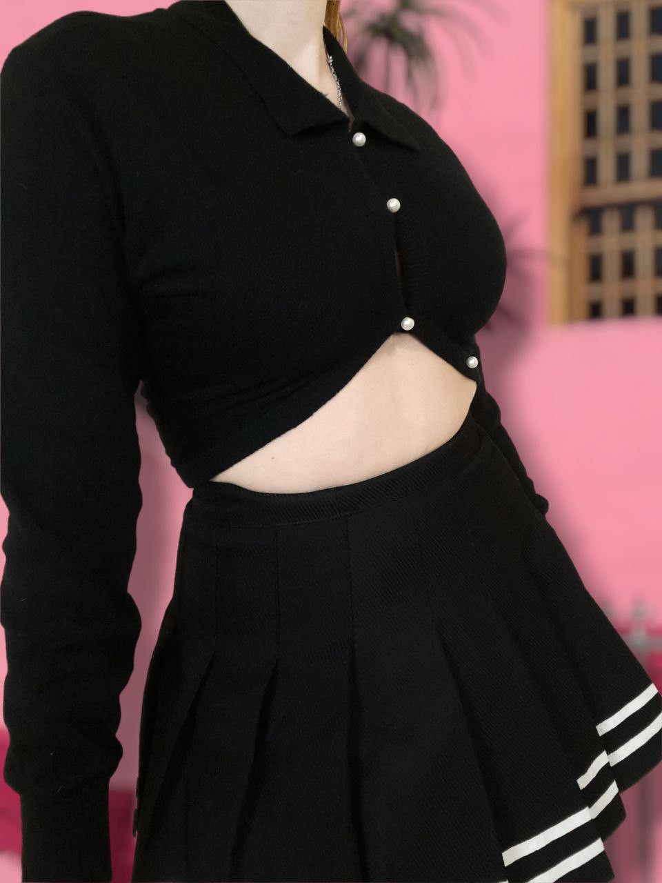 Comme des Garcons Vintage Archival Tricot Comme Des Garcons Cropped pearl Top Size S / US 4 / IT 40 - 4 Thumbnail
