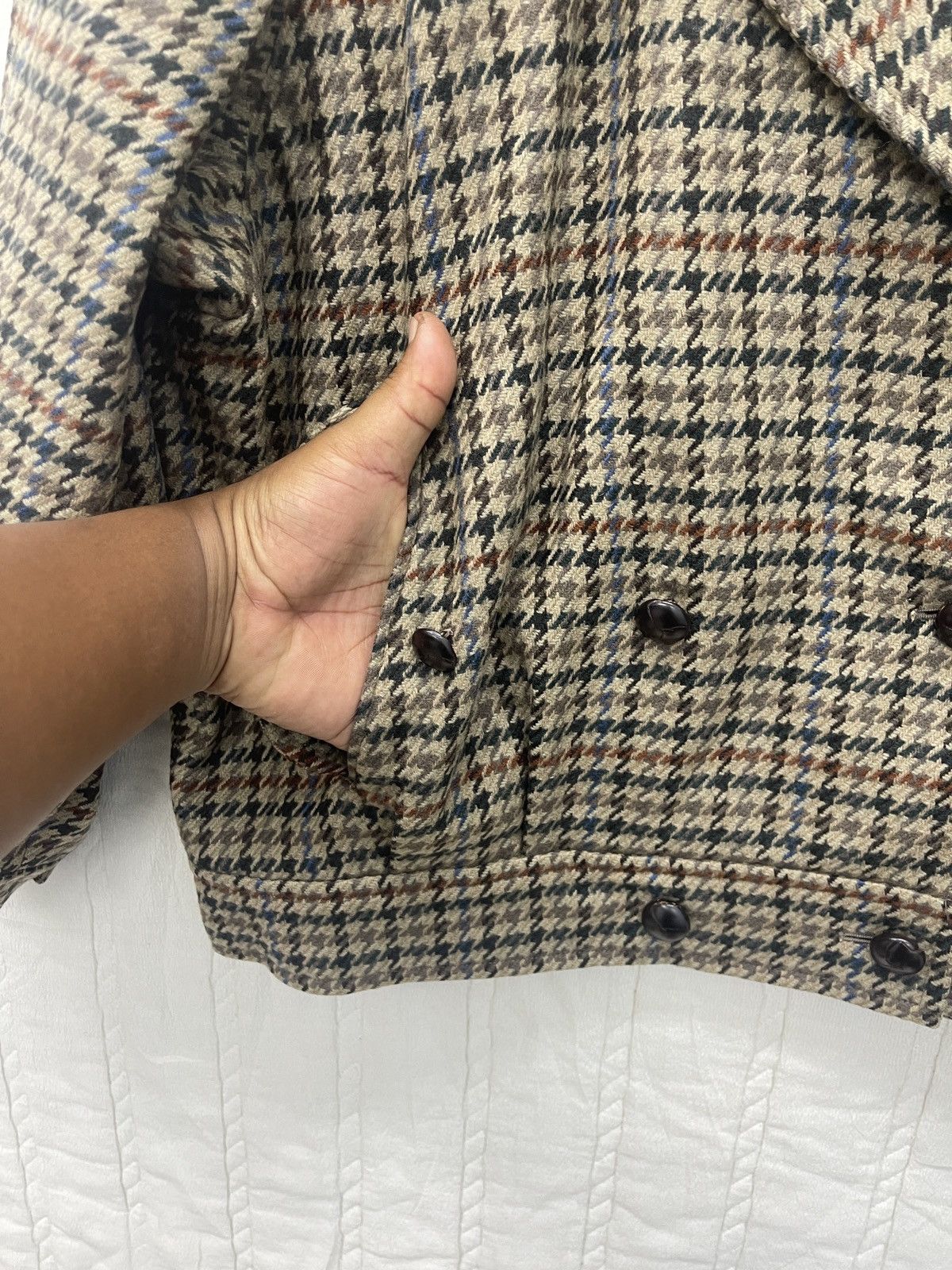 VTG BURBERRY WOOL BOMBER JACKET