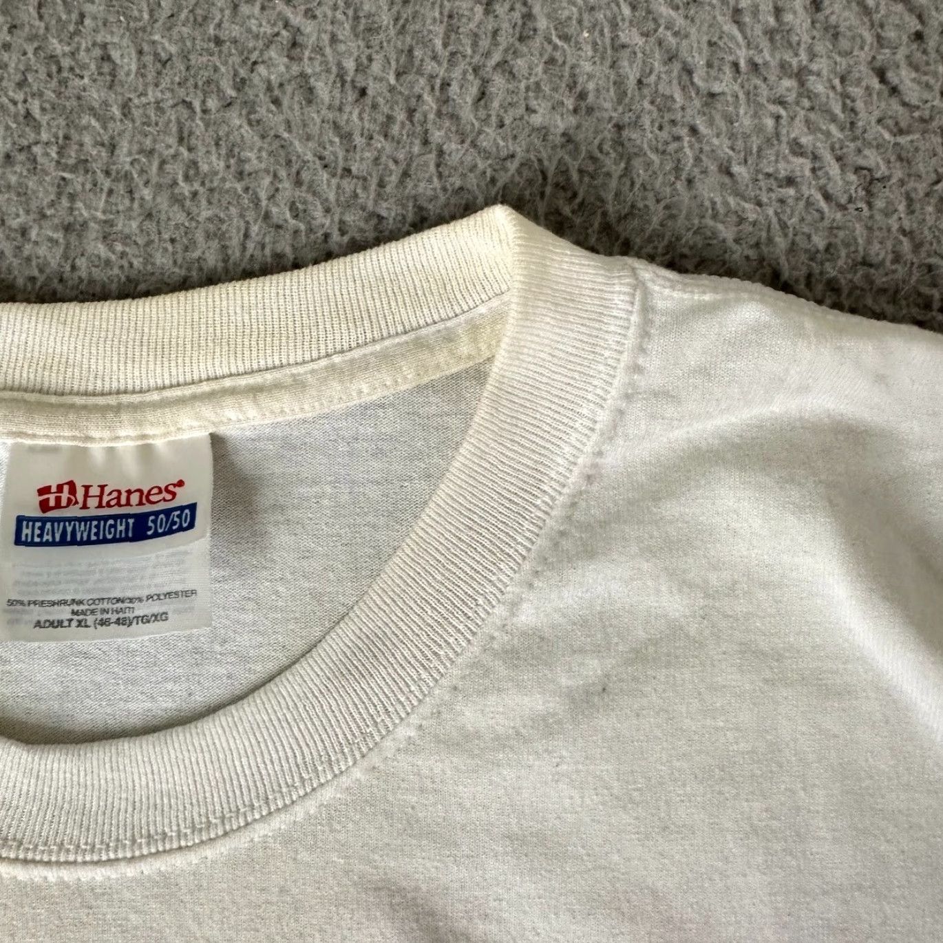 Vintage VINTAGE Baseball Shirt Mens XL White T-Shirt Short Sleeve Crew Neck Sports 80s 90s School USSSA Iowa Men T-Shirt Size US M / EU 48-50 / 2 - 5 Thumbnail