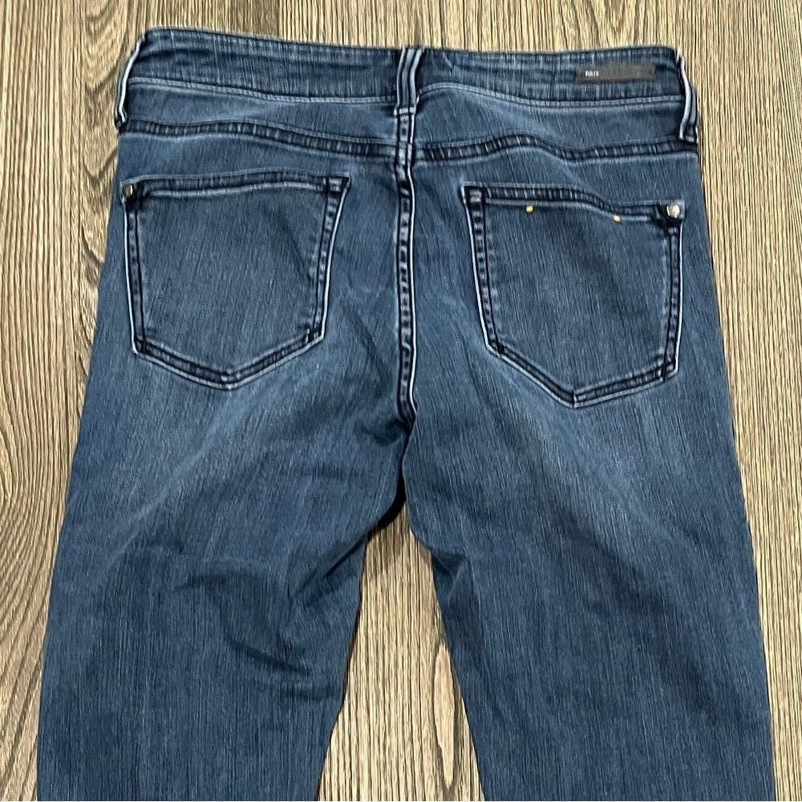 Anthropologie Pilcro The Letterpress Skinny Jeans Script Frayed Mid Rise Size 26" / US 2 / IT 38 - 12 Thumbnail