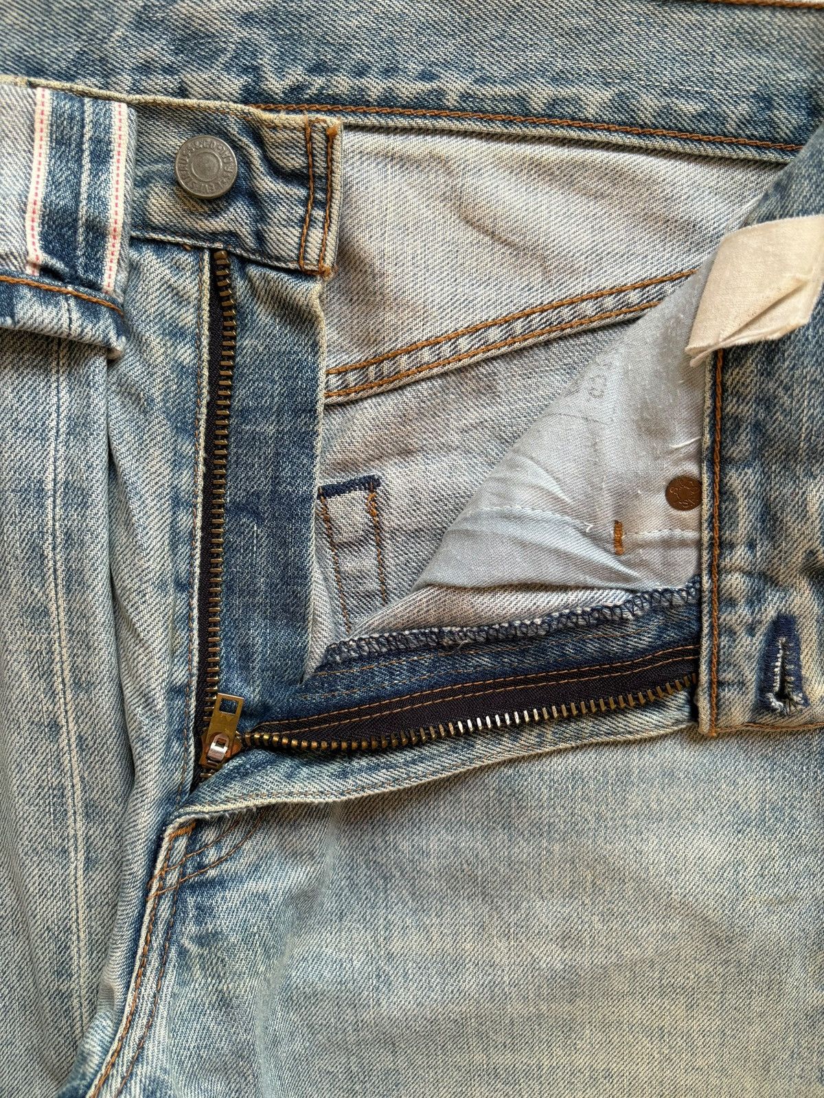 Levi's Vintage 80s Levis 502 Big E Selvedge Rusty Wash Loose Jeans Size US 29 - 4 Thumbnail