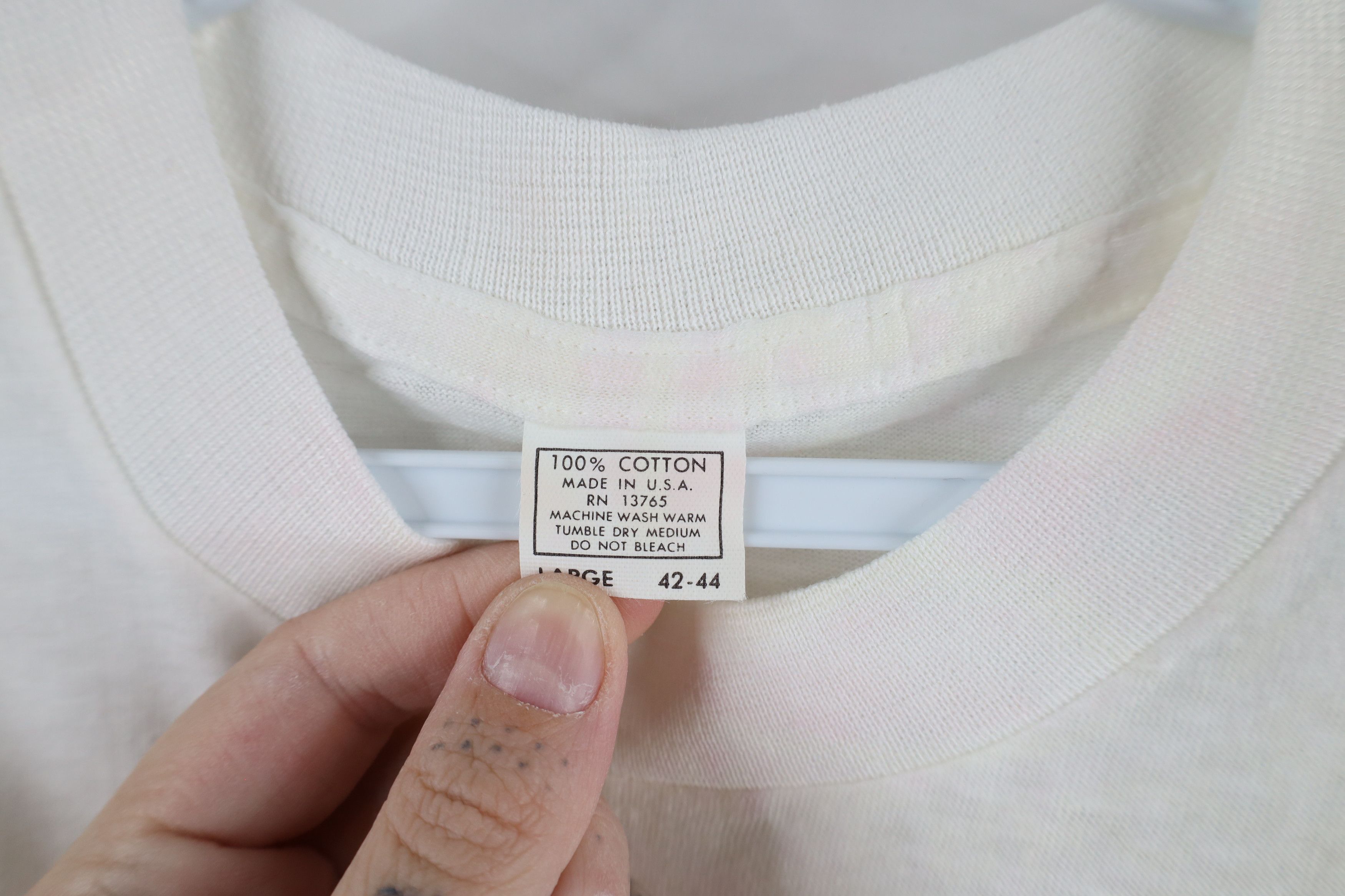 Vintage Deadstock Vintage 80s Union 1980 OPRA T-Shirt White USA Size US L / EU 52-54 / 3 - 8 Thumbnail
