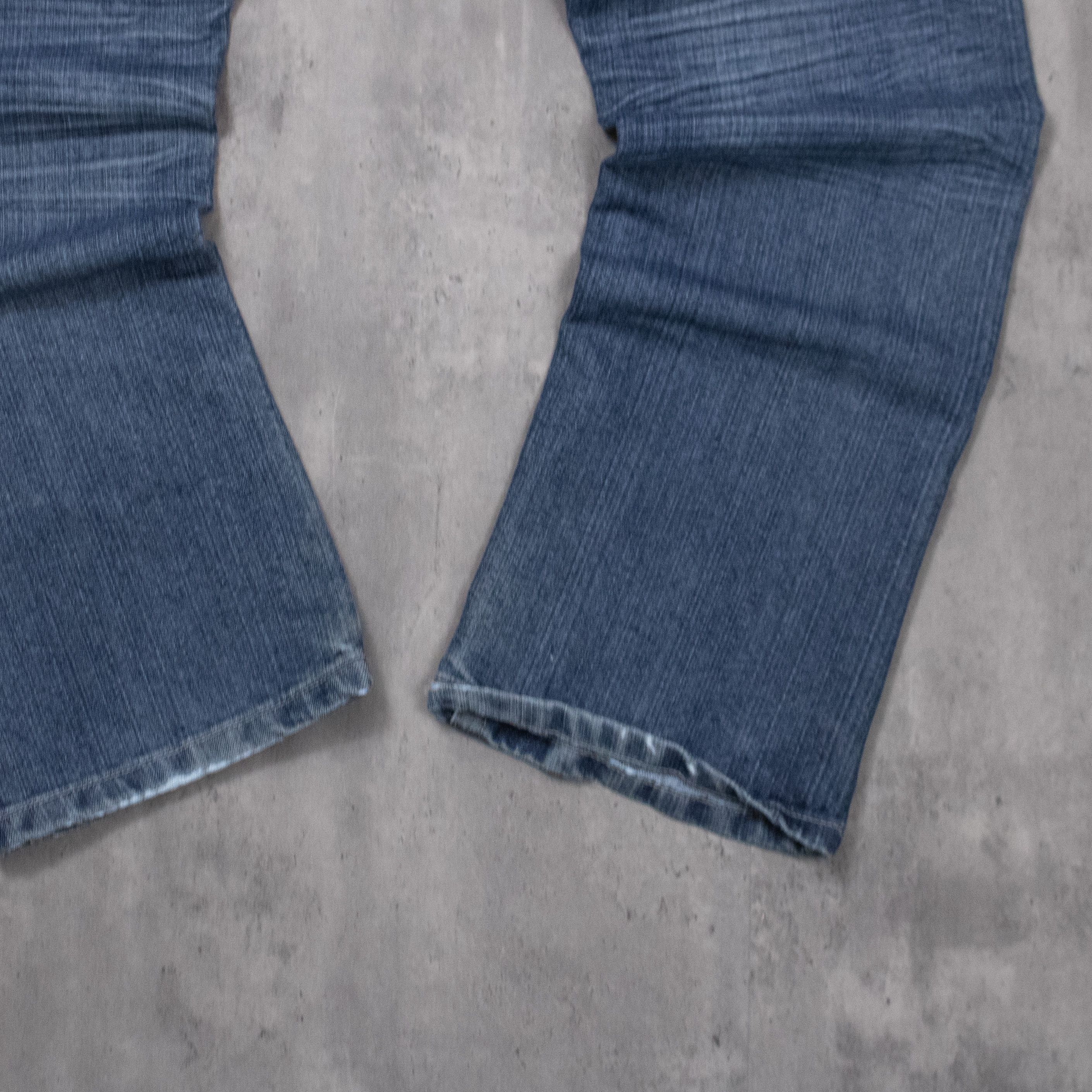 Japanese Brand Y2K Seven Souls Mid Wash Bootcut Denim Jeans Size US 34 / EU 50 - 12 Thumbnail