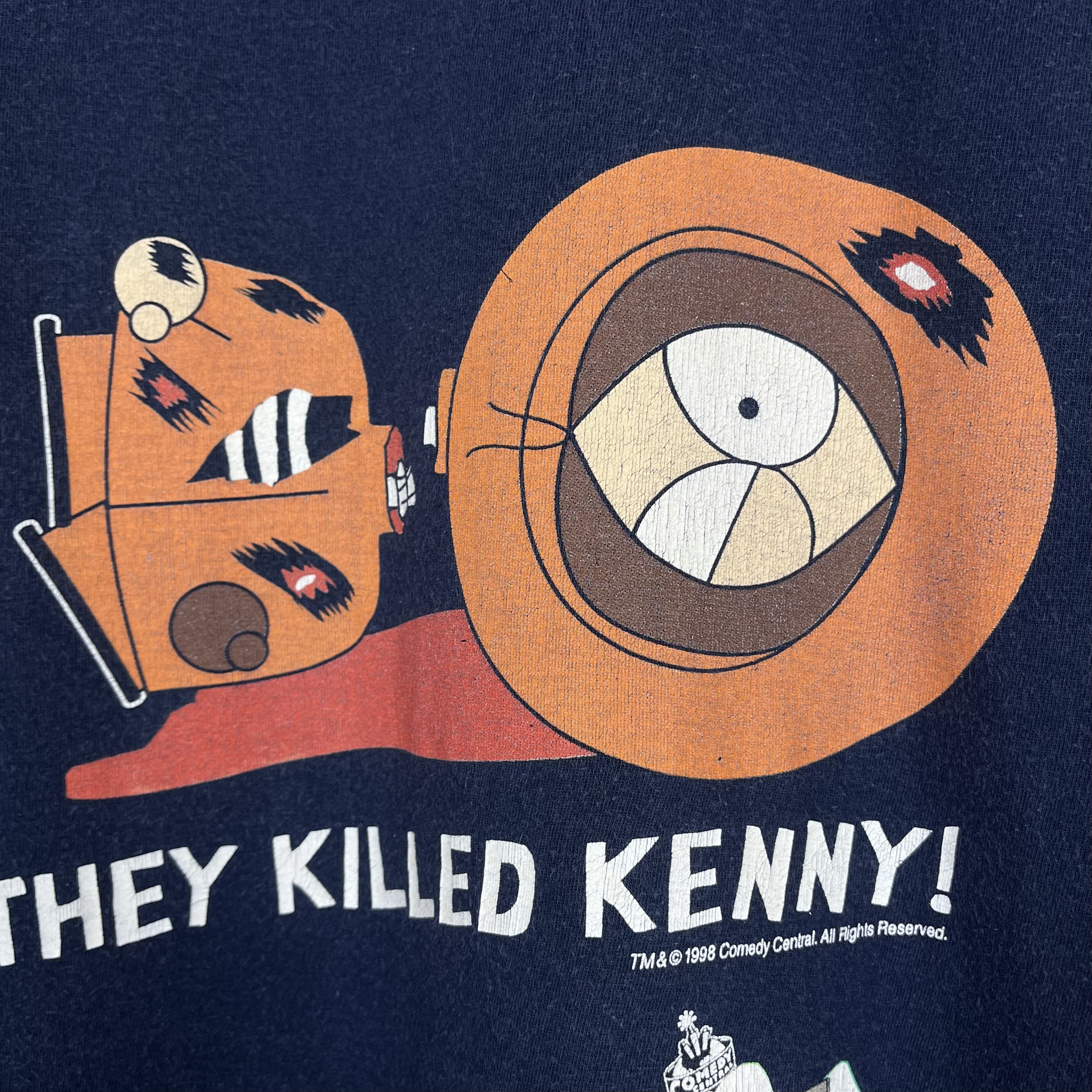 Cartoon Network Vintage South Park “They Killed Kenny” Cartoon T Shirt 1998 Size US XL / EU 56 / 4 - 9 Thumbnail