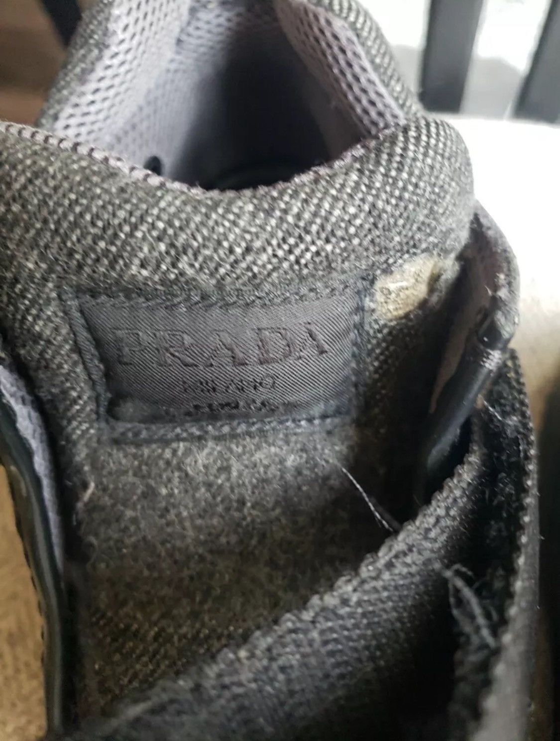 Prada Vintage 00's Prada Hiking Boot Vibram Sole Leather/Wool Size US 10 / EU 43 - 5 Thumbnail