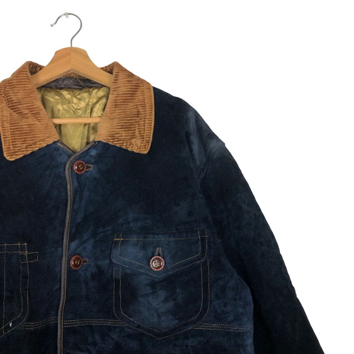 Genuine Leather 🔥90’s Vtg Genuine Suite Leather Jacket Cargo Inspector Size US M / EU 48-50 / 2 - 6 Thumbnail