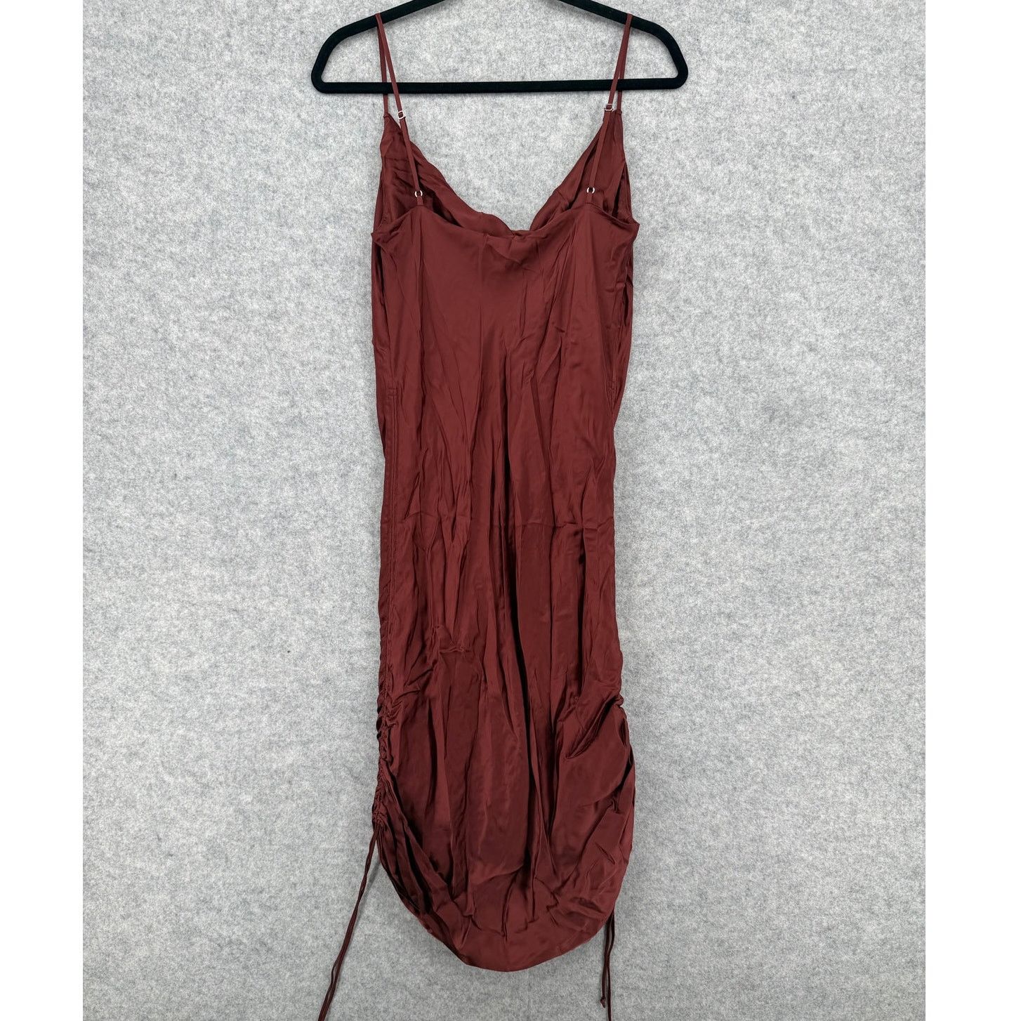 Aritzia NWT Wilfred Only Ruched Rustique Silky Slip Dress Size LARGE Size L / US 10 / IT 46 - 5 Thumbnail