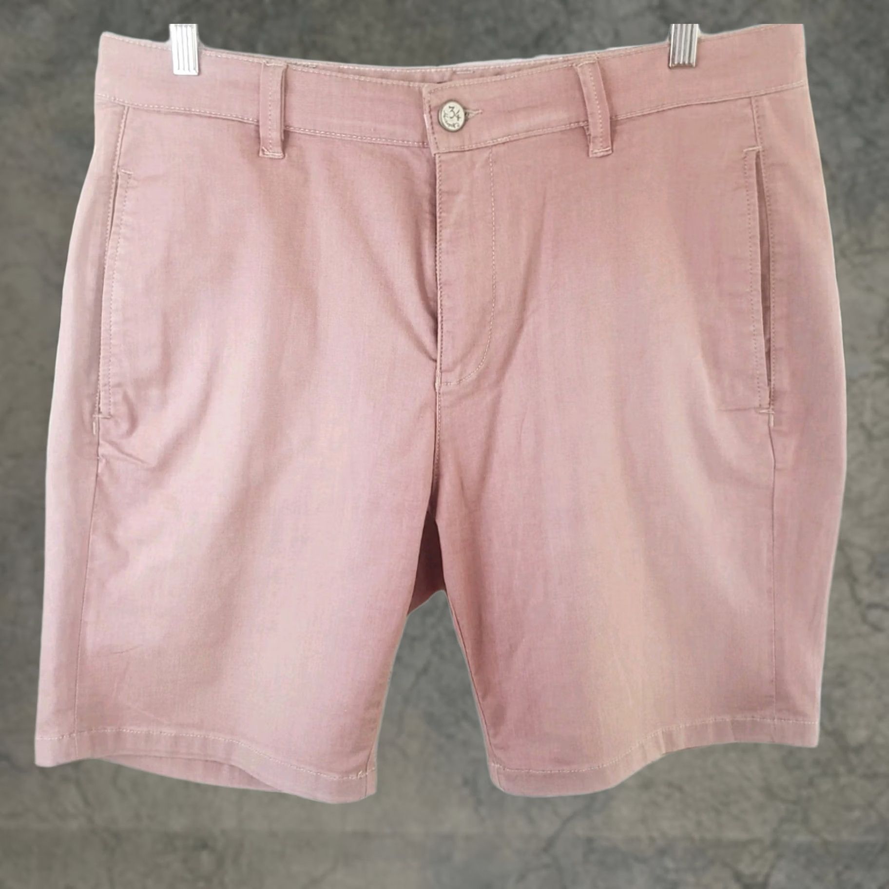 Vintage 34 Heritage Mens Nevada Chino Shorts Red Size 36 Regular Elastic Zip Pocket Embroidered Logo 10in Inseam Casual Preppy Vintage: No Size US 36 / EU 52 - 1 Thumbnail