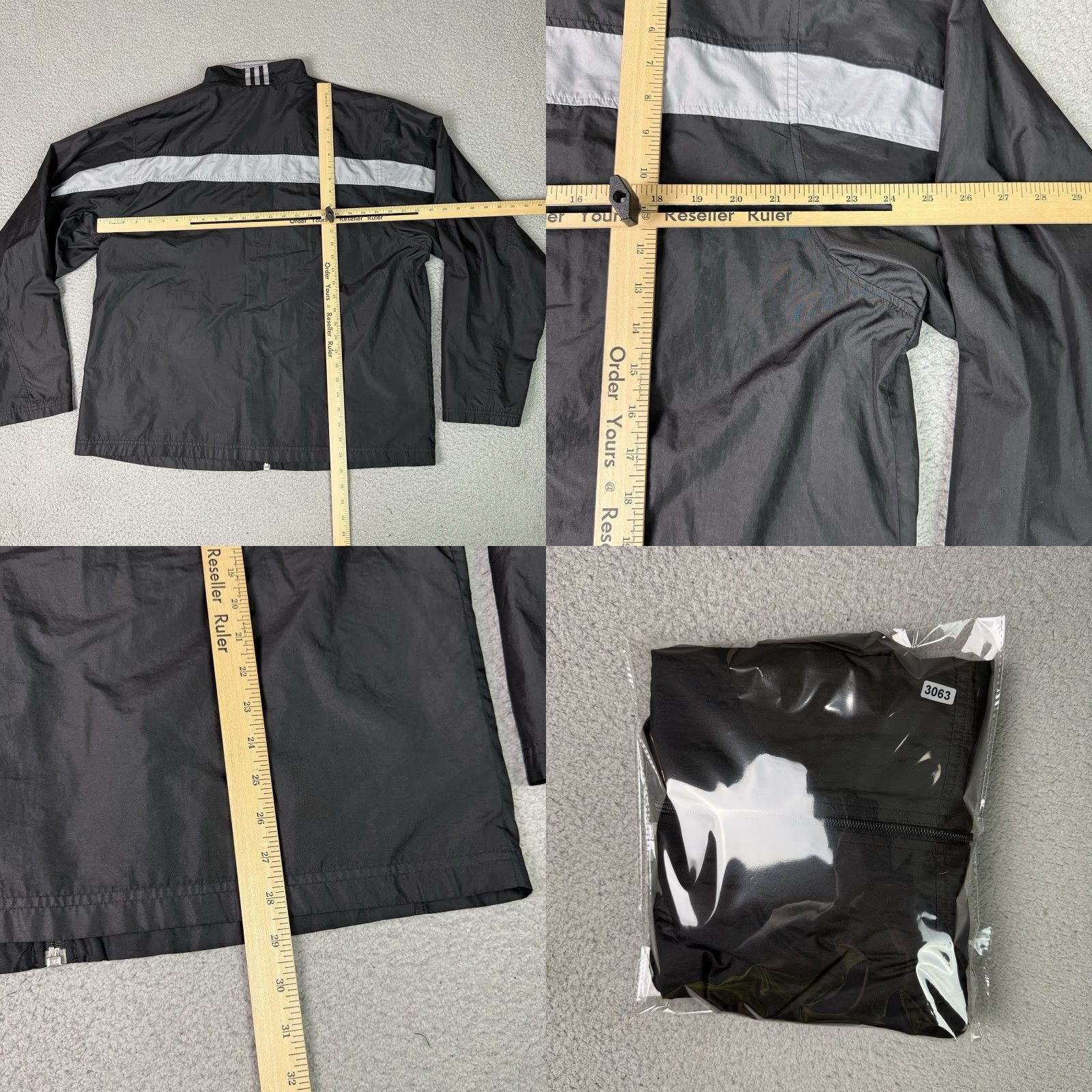 Adidas Adidas Jacket Mens L Black Essential Casual Workout 3 Stripes Track Full Zip Pockets All Seasons Size US L / EU 52-54 / 3 - 8 Thumbnail