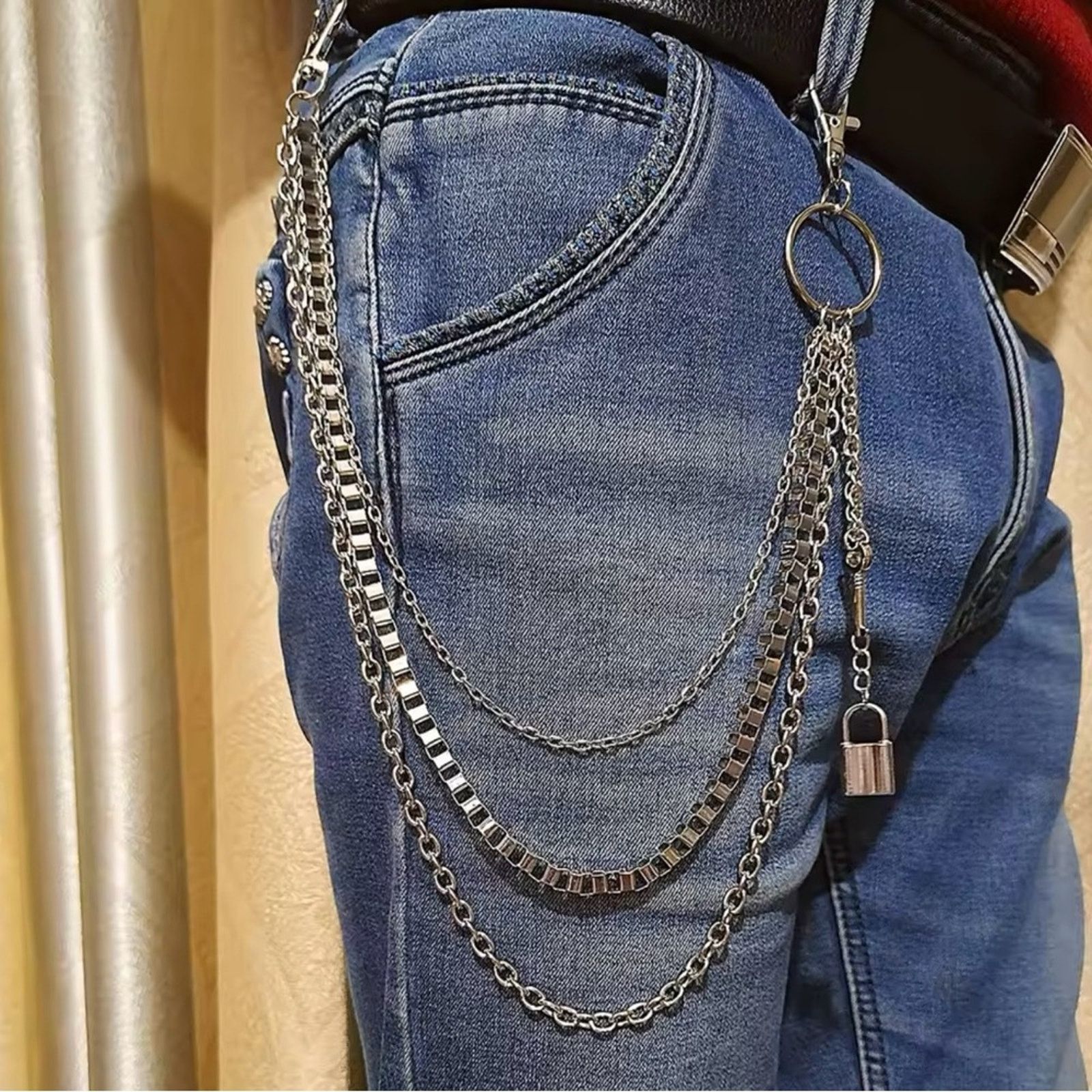 Other Vintage Car Jeans Pants Key Chain Ring Women Men Hip Hop Size ONE SIZE - 3 Thumbnail