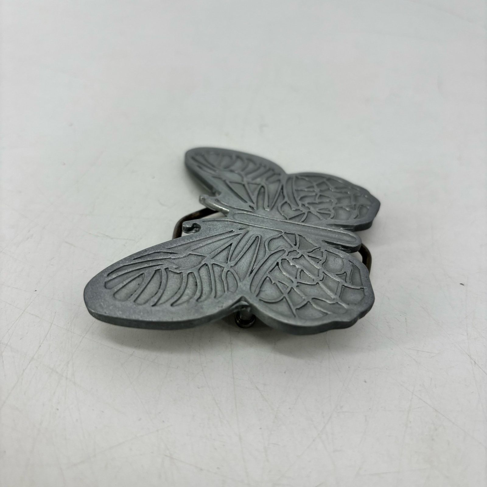 Vintage Butterfly Belt Buckle Pewter Women's Boho Western Festival Size ONE SIZE - 9 Thumbnail