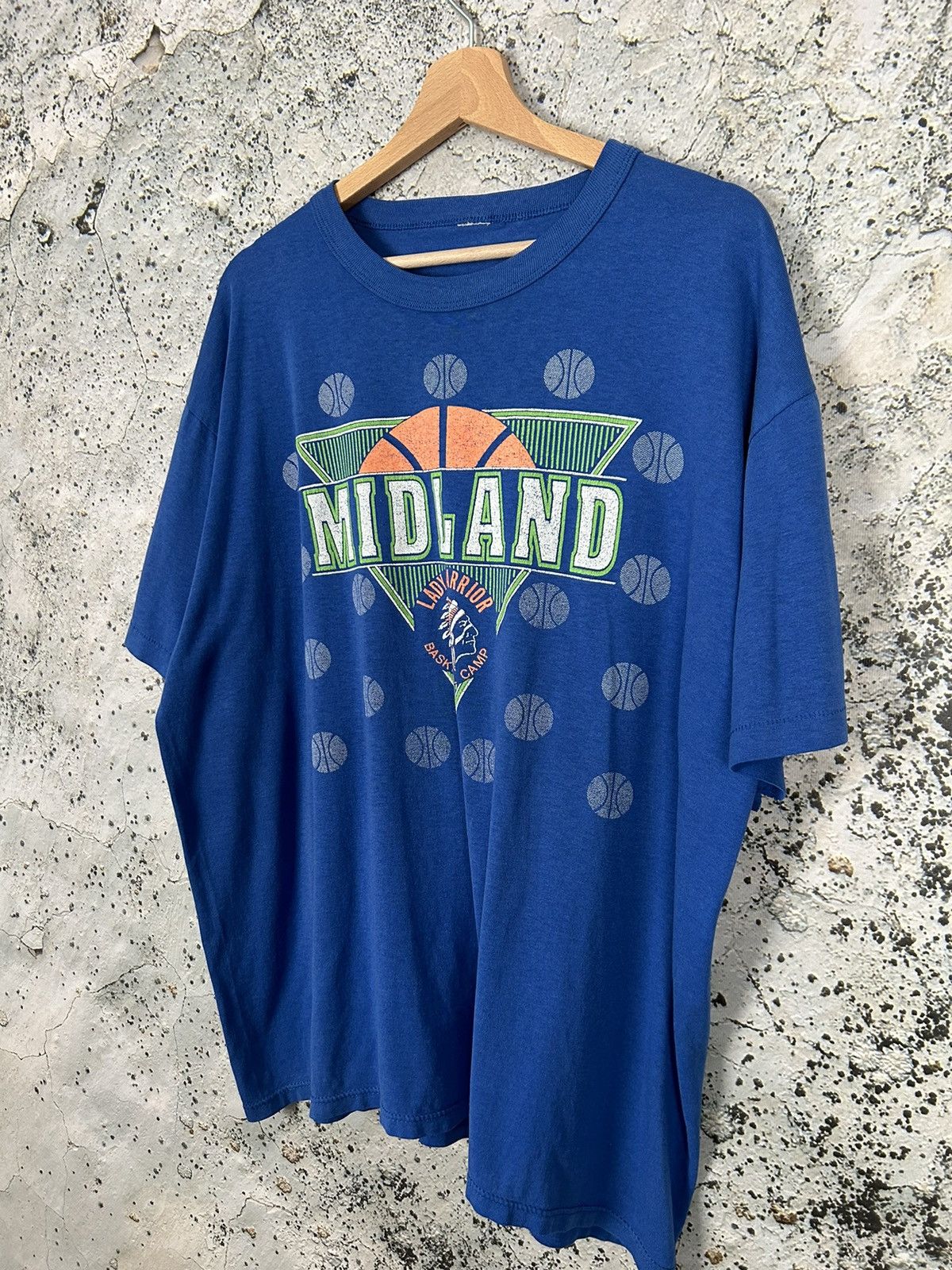 NBA Vintage Midland 90s Single Stitch Basketball NBA Tee Size US L / EU 52-54 / 3 - 2 Thumbnail