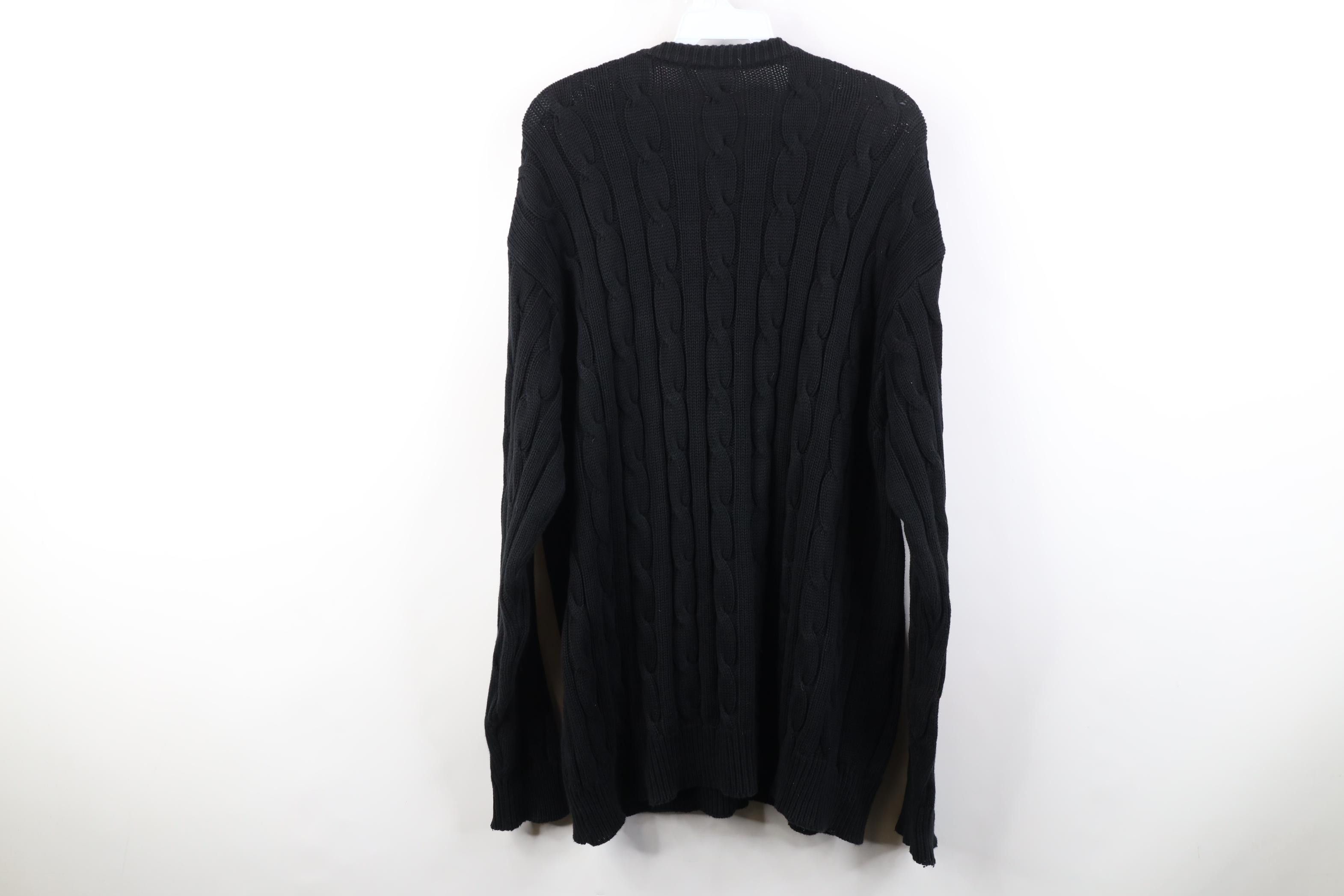 Vintage Vtg 90s Y2K Streetwear Fisherman Chunky Cable Knit Sweater Size US XL / EU 56 / 4 - 9 Thumbnail