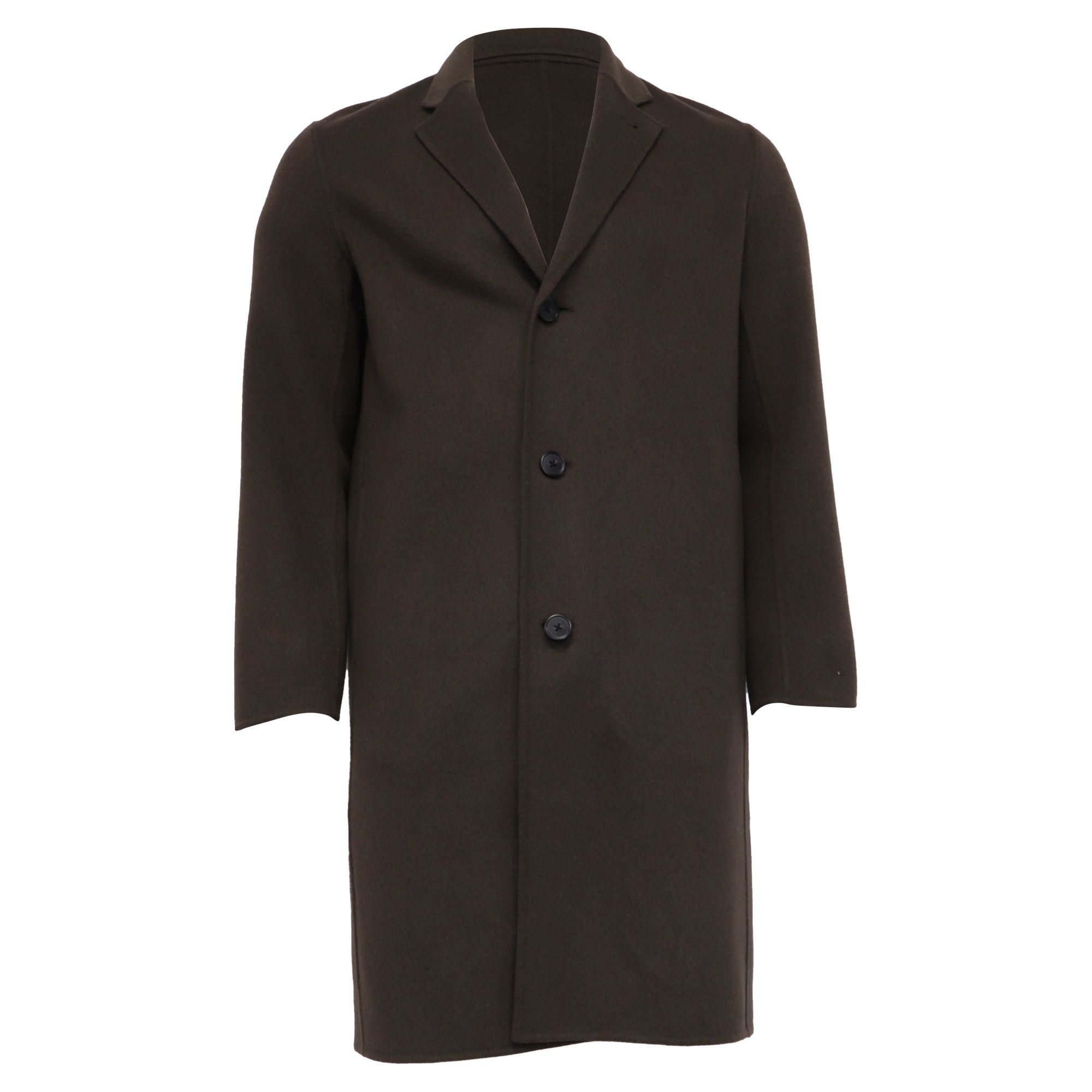 Theory Theory Single-Breasted Coat in Brown Wool Size US XS / EU 42 / 0 - 1 Thumbnail