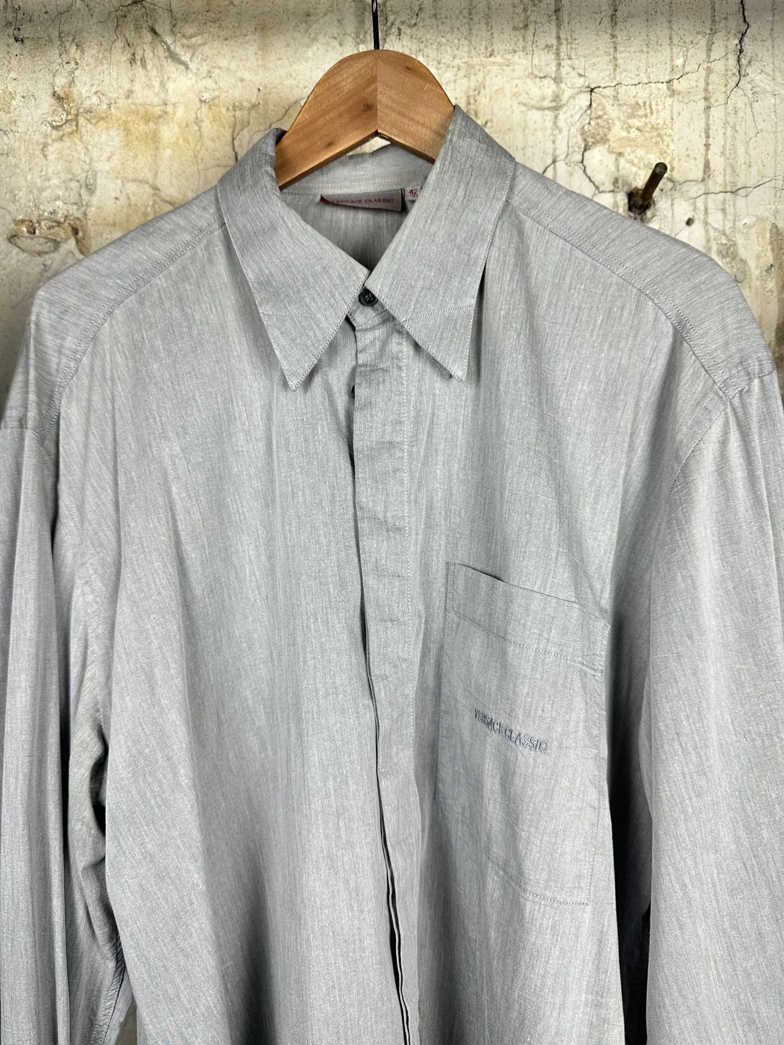 Versace Vintage Versace Button Up Shirt Size US L / EU 52-54 / 3 - 4 Thumbnail